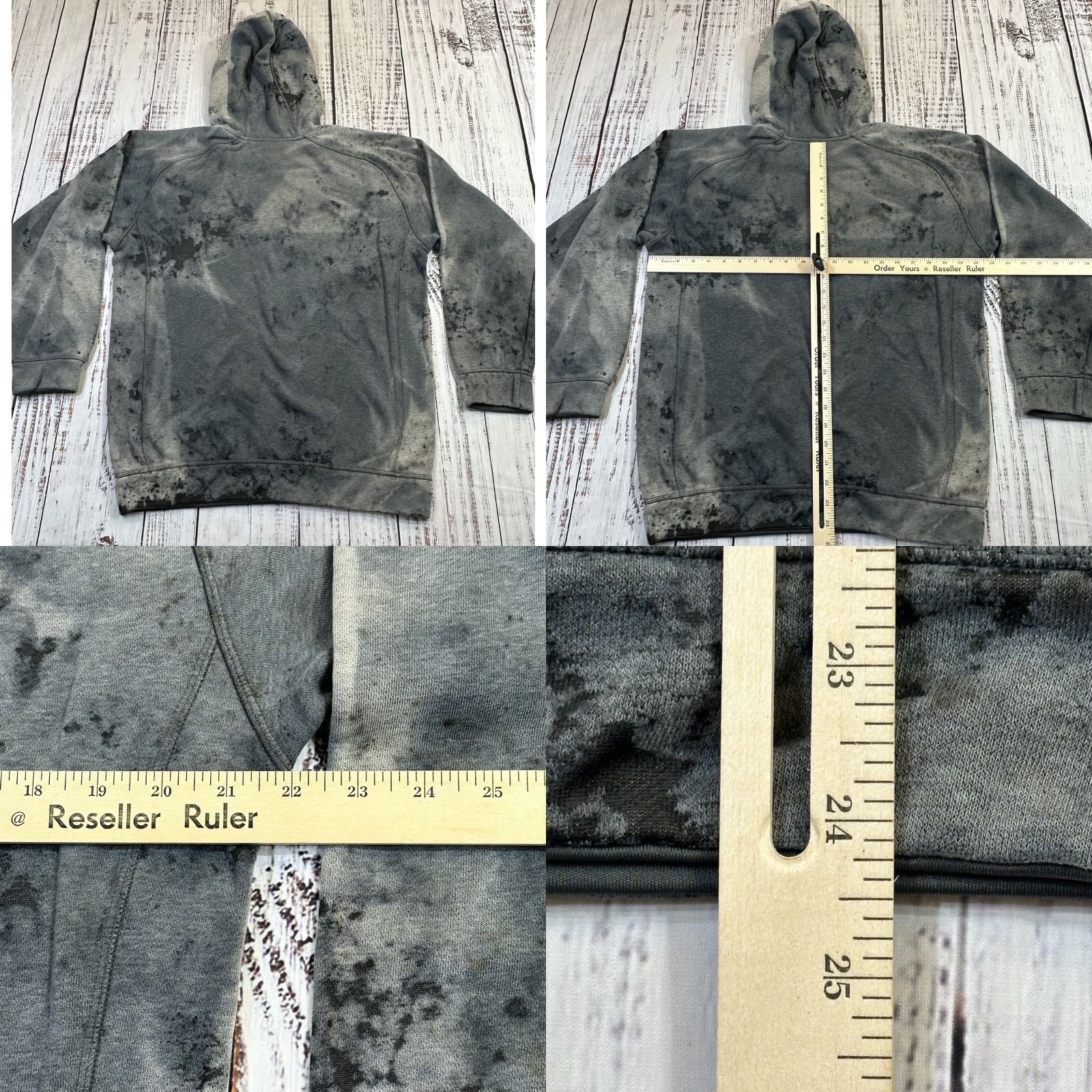 Adidas Adidas Hoodie Bleach Dye AOP Spell Out Multicolor Embroidered All Over Print Knit Fleece Adult Small unisex Mens Womens Size US S / EU 44-46 / 1 - 8 Thumbnail