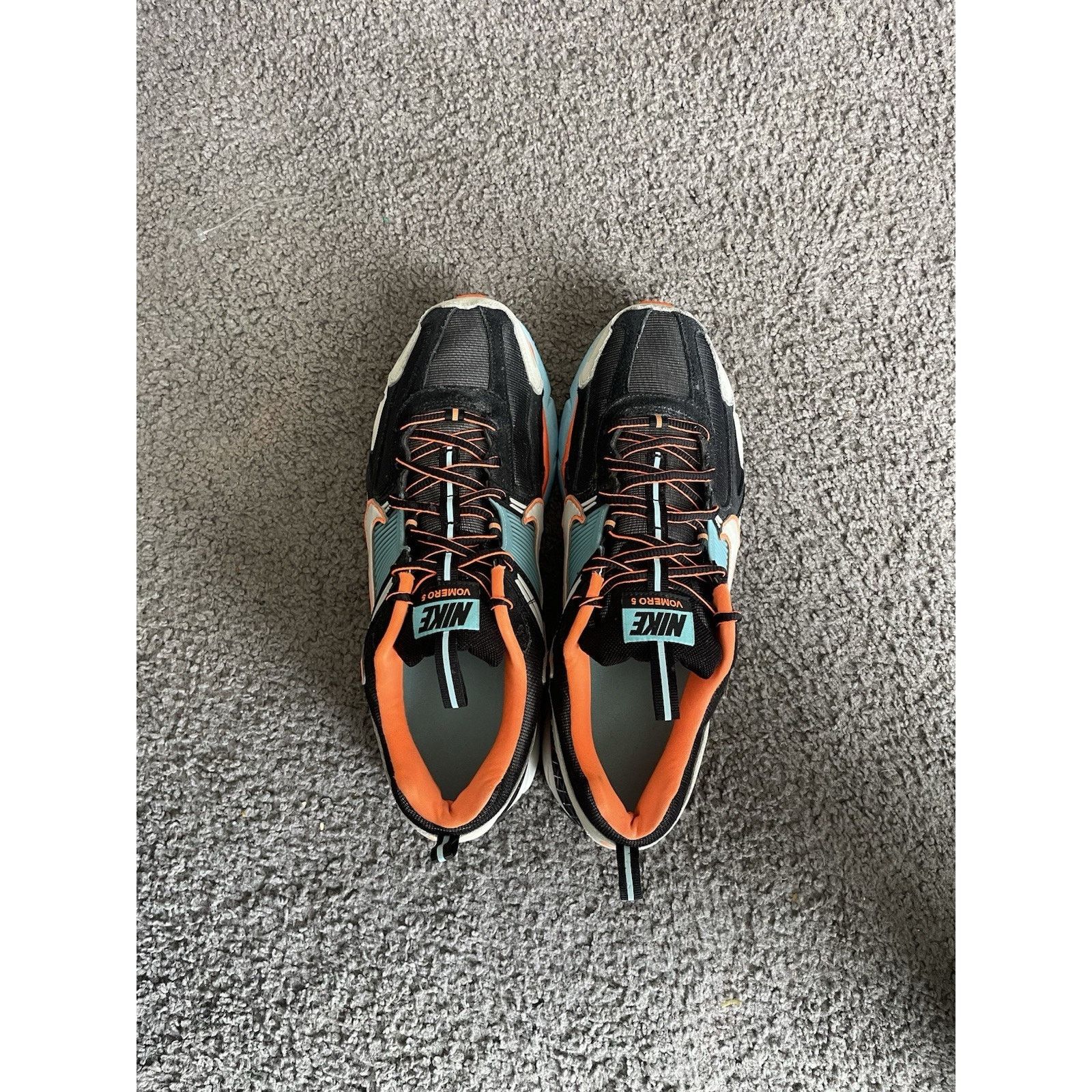 Nike Size 11.5m/13w-Nike Air Zoom Vomero 5 Blue Gaze Total Orange Size US 11.5 / EU 44-45 - 4 Thumbnail