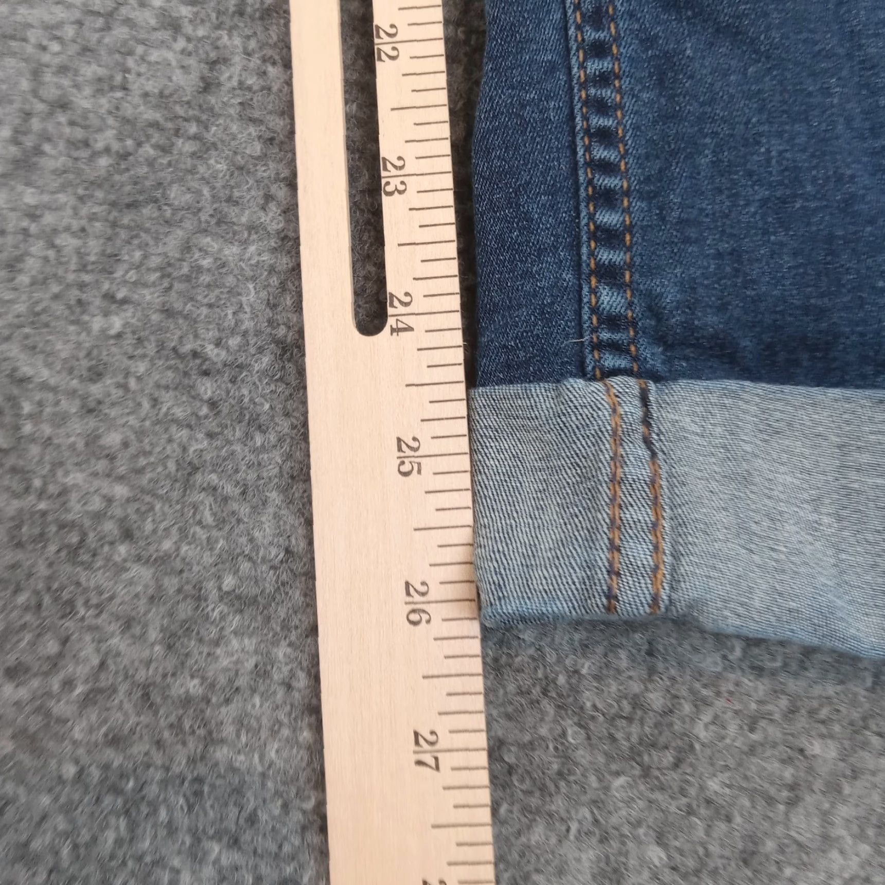 Hudson Hudson Womens Blue Denim Straight Leg Jeans Size 25 (26x26) Stretch Size 42" / US 20 - 3 Thumbnail