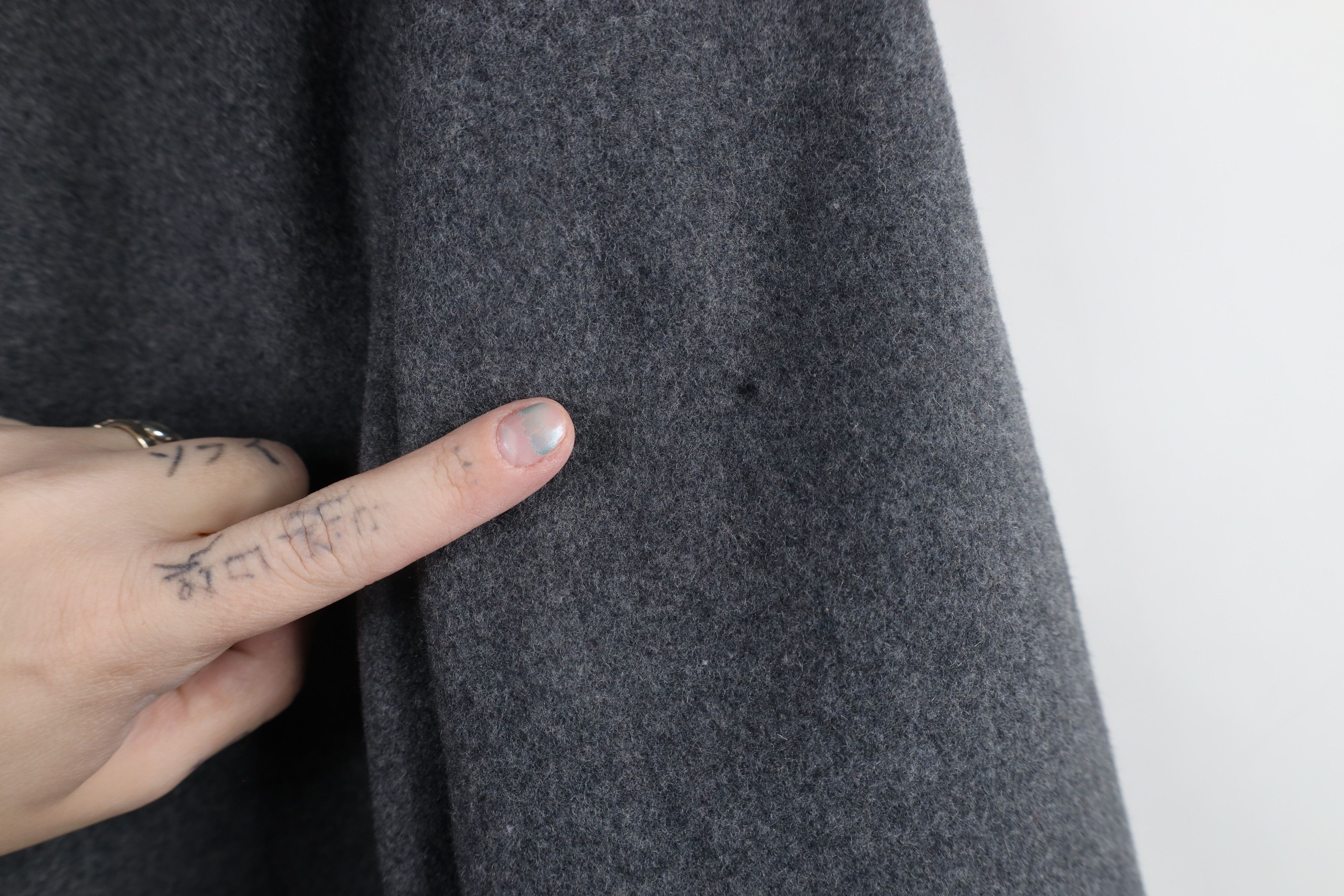 Lands' End × Vintage Lands End Full Length Collared Overcoat Jacket Heather Gray Size US L / EU 52-54 / 3 - 5 Thumbnail