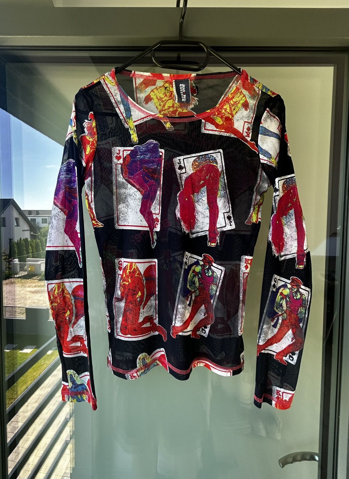 Jean Paul Gaultier Jean Paul Gaultier Erotic Poker Casino Card Mesh Top rare Size XS / US 0-2 / IT 36-38 - 2 Thumbnail