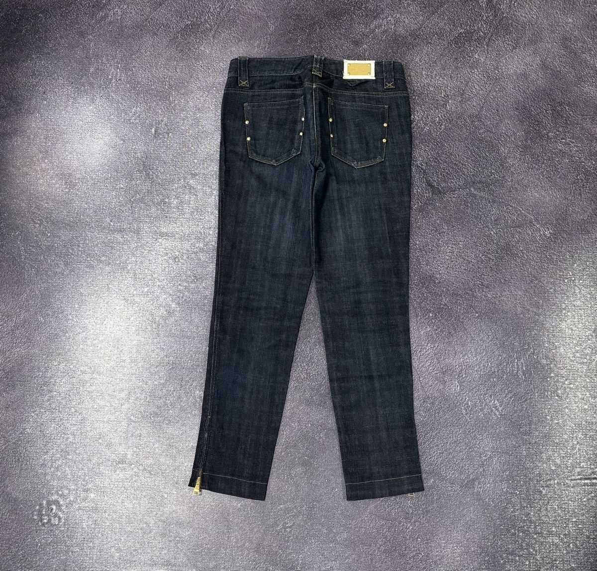 Dolce & Gabbana Dolce & Gabbana Women’s Zip Luxury Avant Garde Tapered Jeans Size 27" / US 4 / IT 40 - 2 Thumbnail