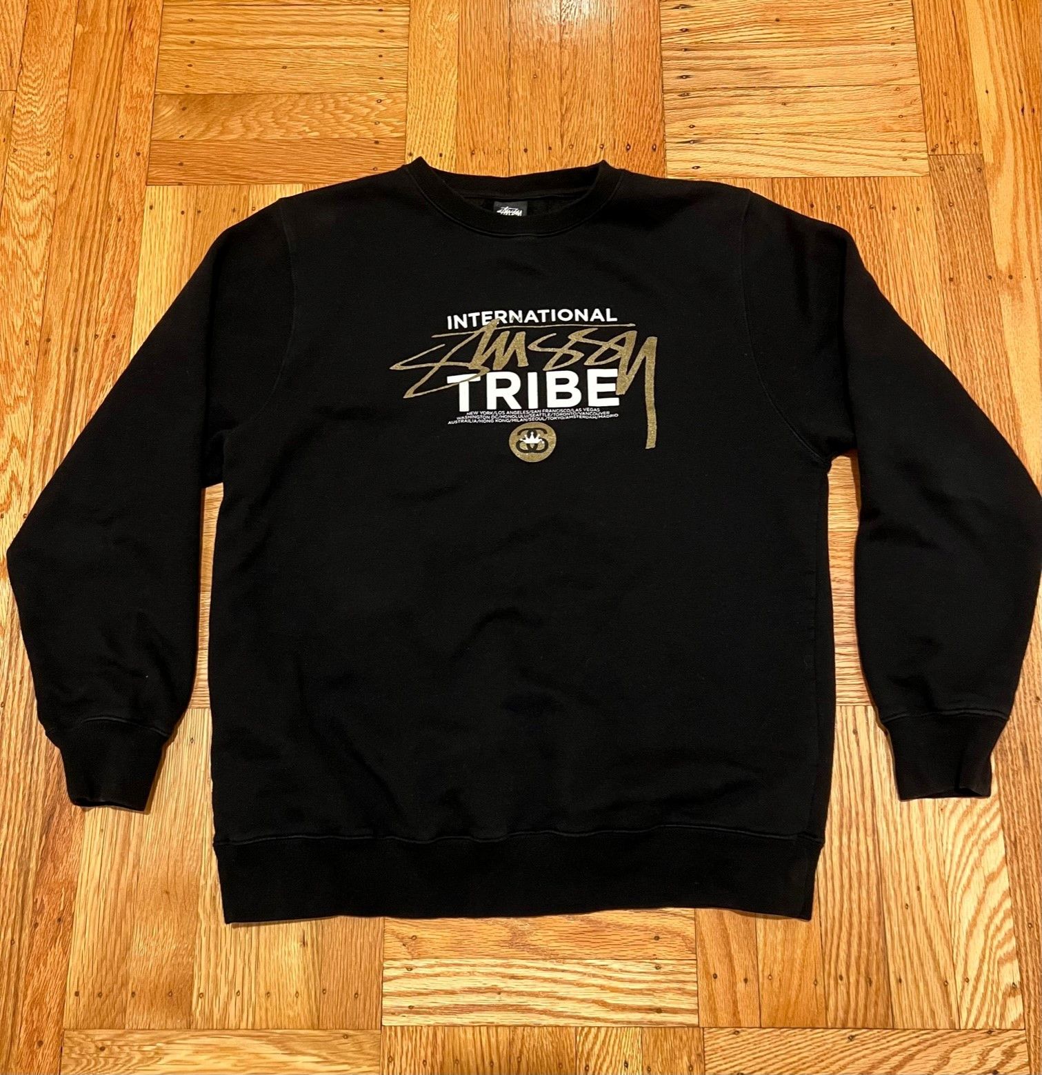 Stussy Stussy Script Crewneck Black | Grailed