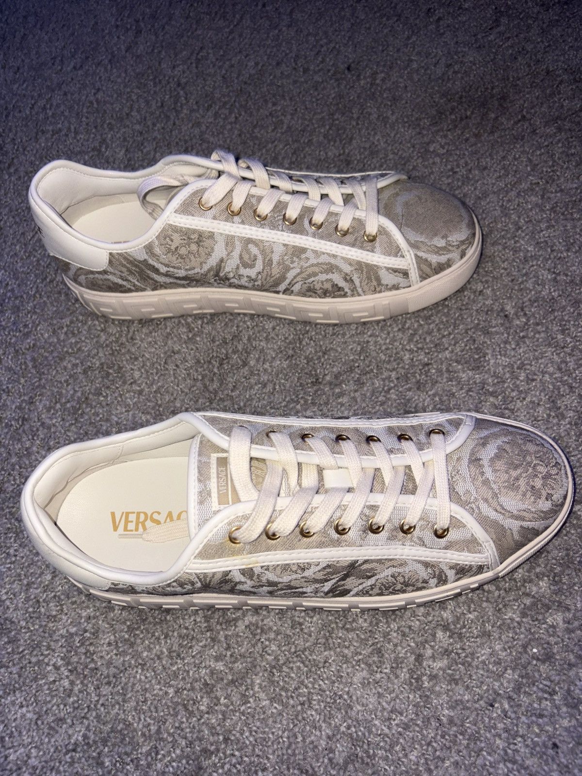 Versace Versace Greca Jacquard Men Shoes Size US 12 / EU 45 - 3 Thumbnail