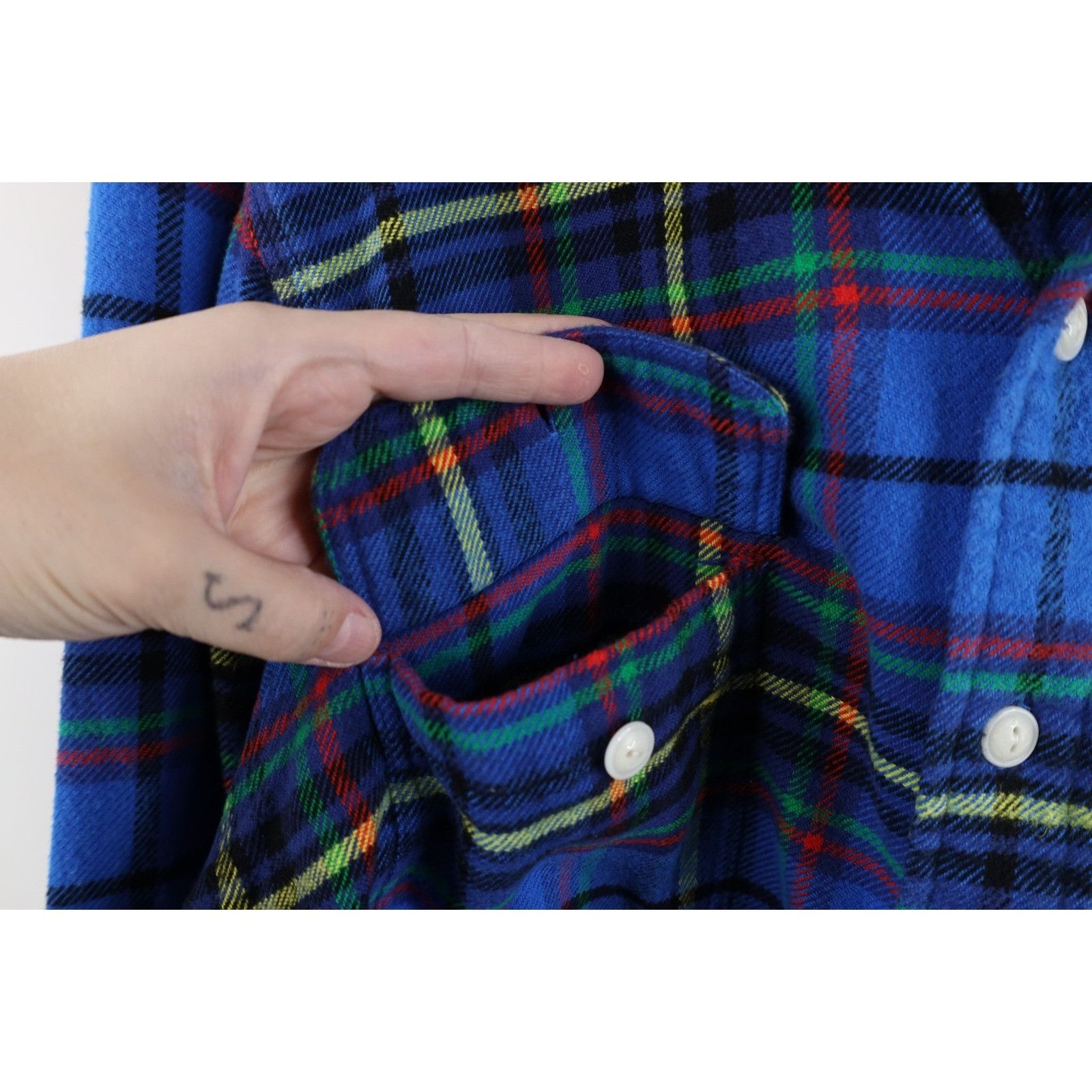 Polo Ralph Lauren Vintage Ralph Lauren Rainbow Plaid Flannel Button Shirt Size US L / EU 52-54 / 3 - 7 Thumbnail