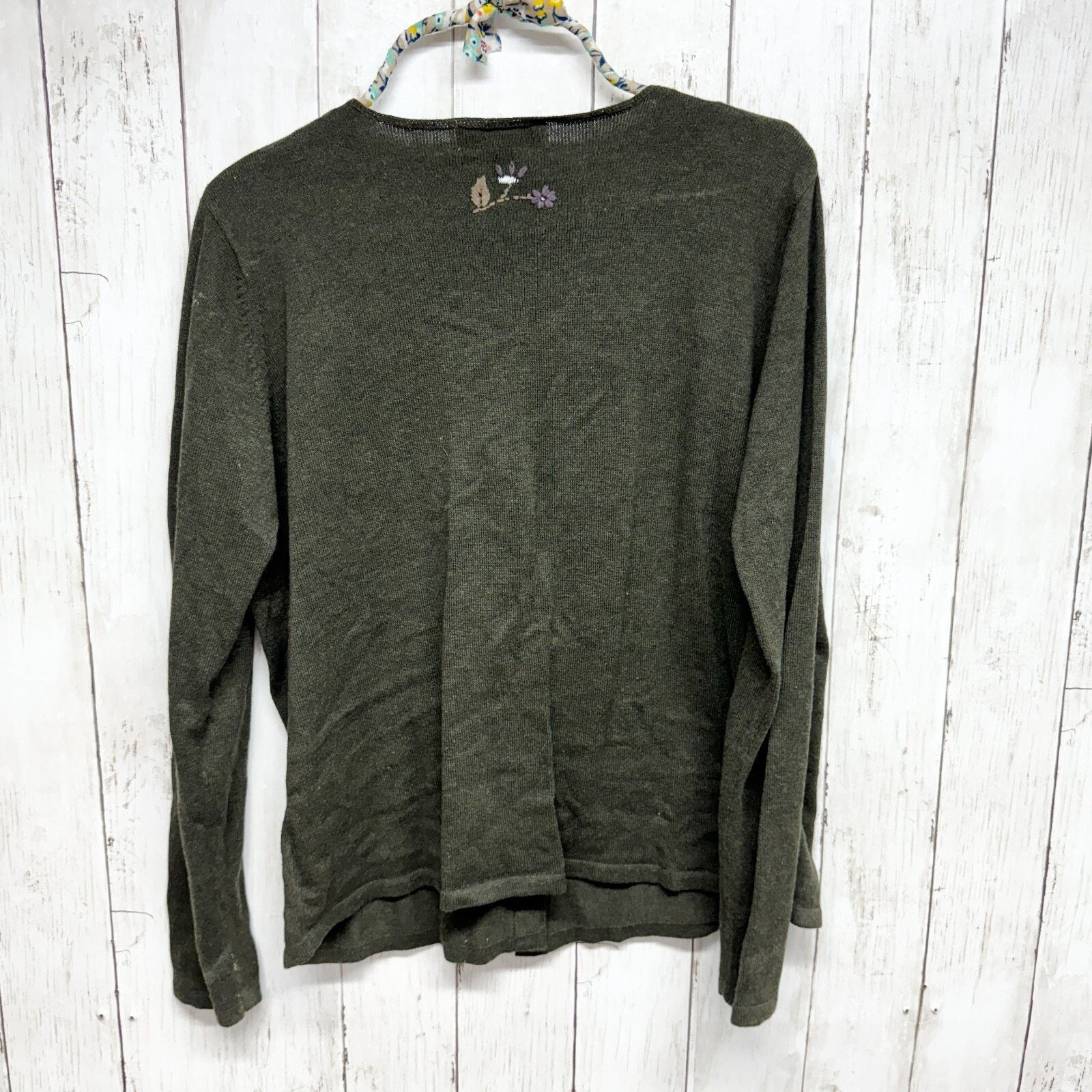 Eddie Bauer VTG Eddie Bauer Size L 100% Cotton Cottage Green Button Down Size L / US 10 / IT 46 - 5 Thumbnail