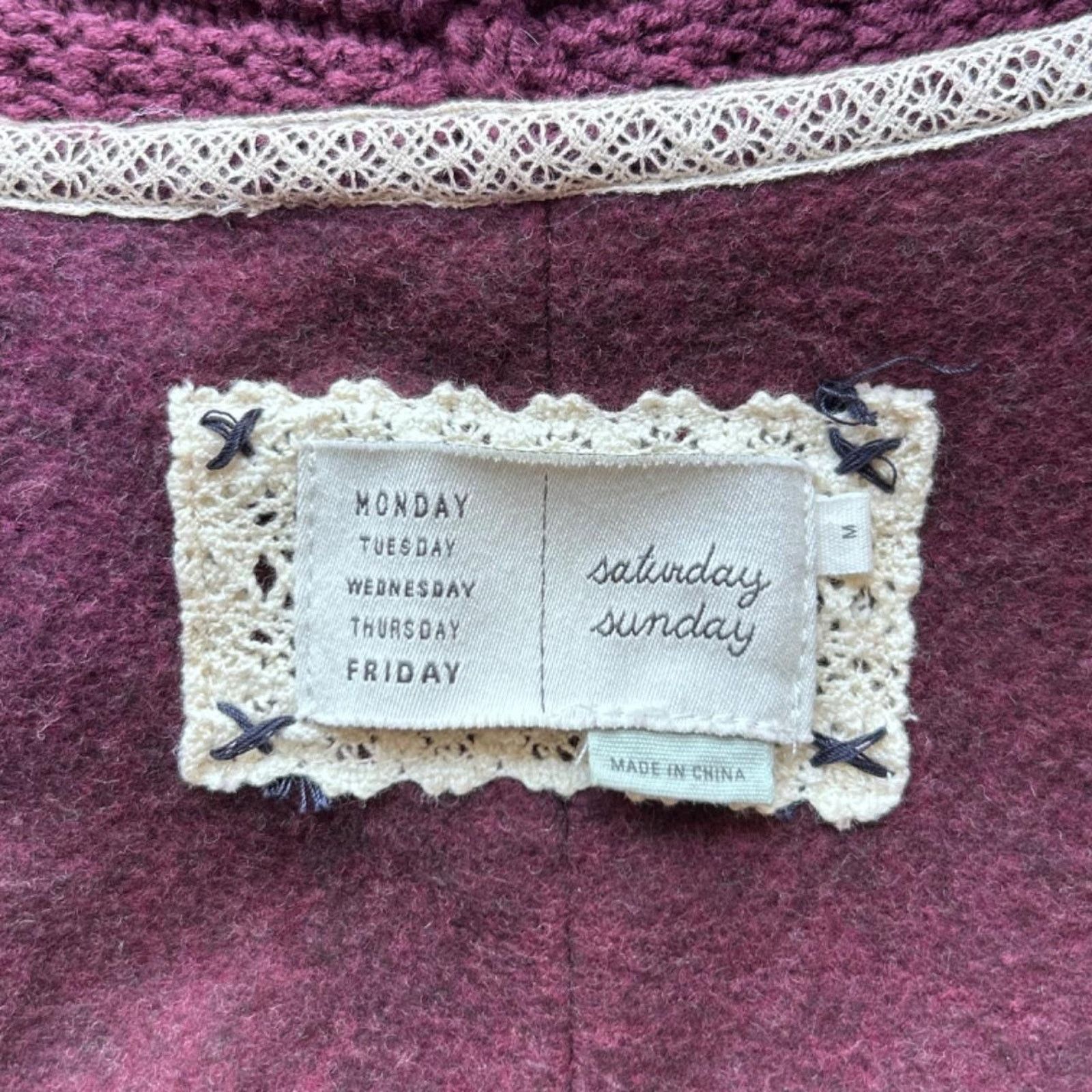 Anthropologie boho grunge layered brown cardigan Size M / US 6-8 / IT 42-44 - 8 Thumbnail