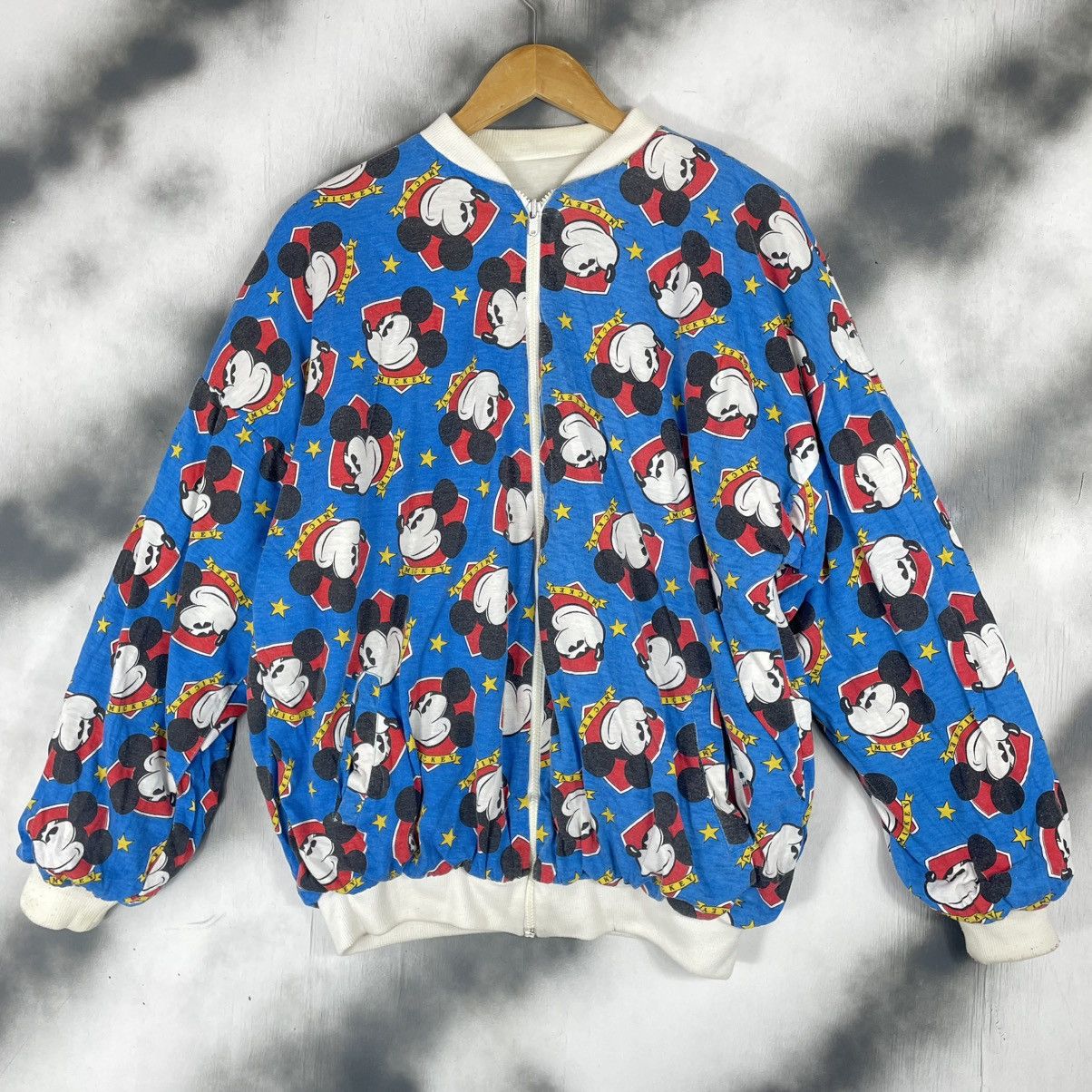 Mickey Mouse × Vintage Vintage Mickey Mouse Reverse able Zipper Sweatshirt Size US L / EU 52-54 / 3 - 9 Thumbnail