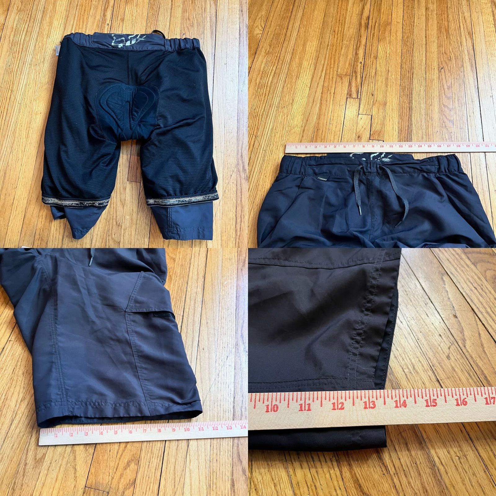 Fox Racing Fox Racing Shorts Mens 36 Padded Lined Moto Black Cargo Performance Size US 36 / EU 52 - 8 Thumbnail
