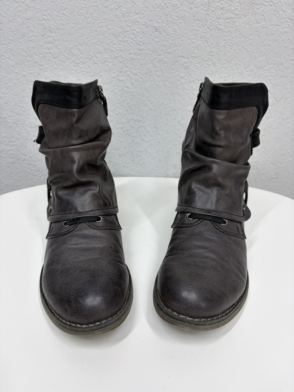 If Six Was Nine Vintage Distressed CPP Vibe Engineer Leather Biker Boots Y2K Size US 8 / EU 41 - 5 Thumbnail