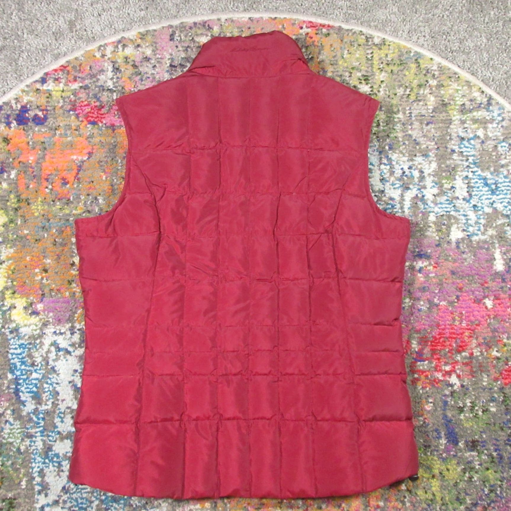 Eddie Bauer Eddie Bauer Premium Goose Down Puffer Vest Women's S Zip Pockets Maroon Red Size S / US 4 / IT 40 - 2 Thumbnail