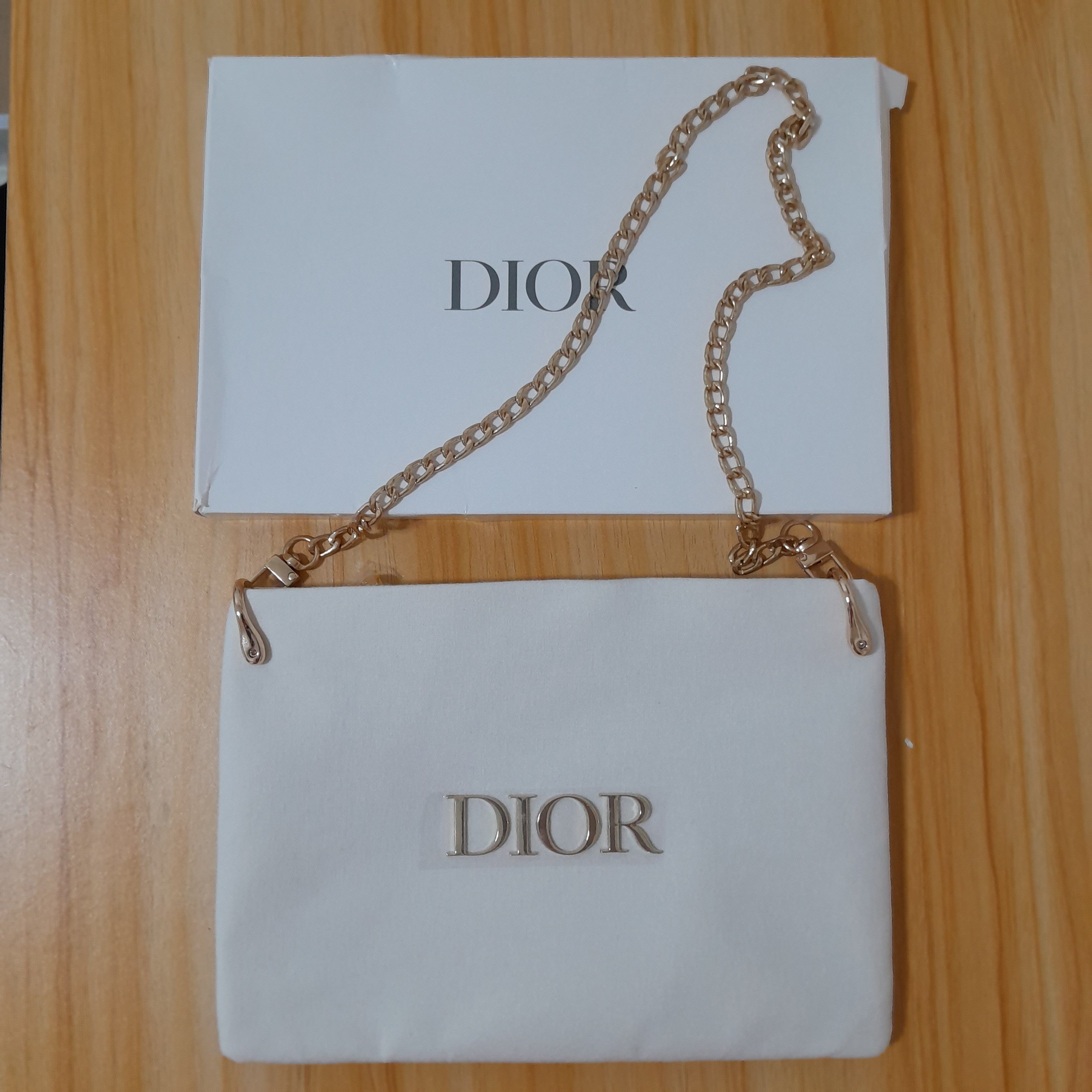 Dior Dior White Canvas Make-Up Bag with added Sling Size ONE SIZE - 1 Thumbnail