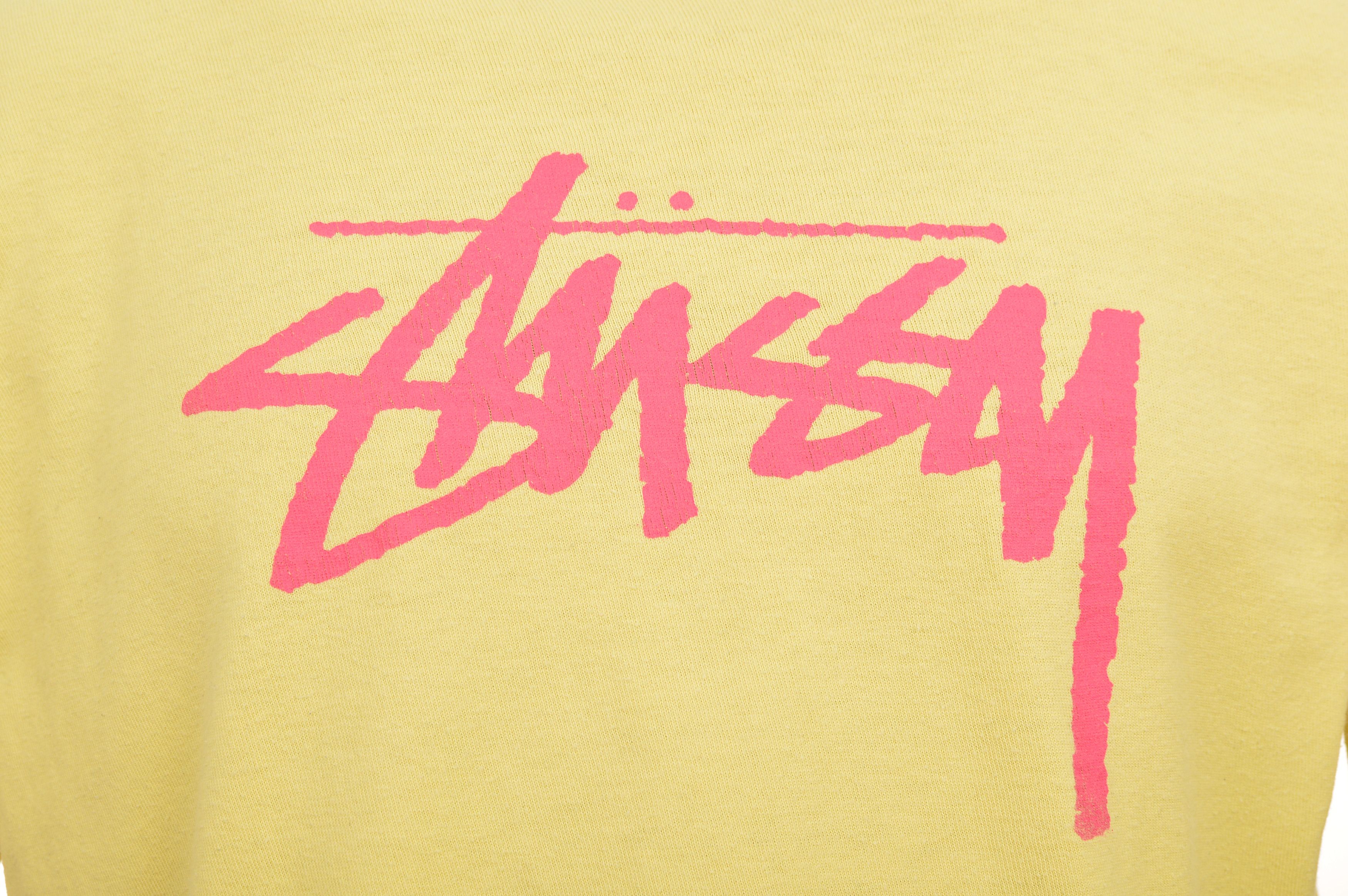 Stussy DDP Stussy Big Logo Yellow T-Shirt Size US M / EU 48-50 / 2 - 3 Thumbnail