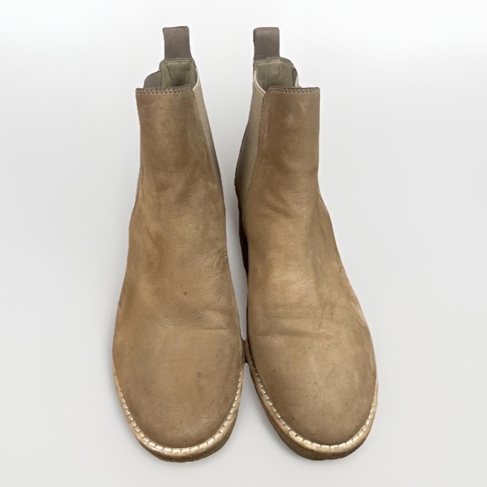 Eileen Fisher EILEEN FISHER Tan Leather Chelsea Ankle Boots Sz 10 Booties Size US 10 / IT 40 - 2 Thumbnail
