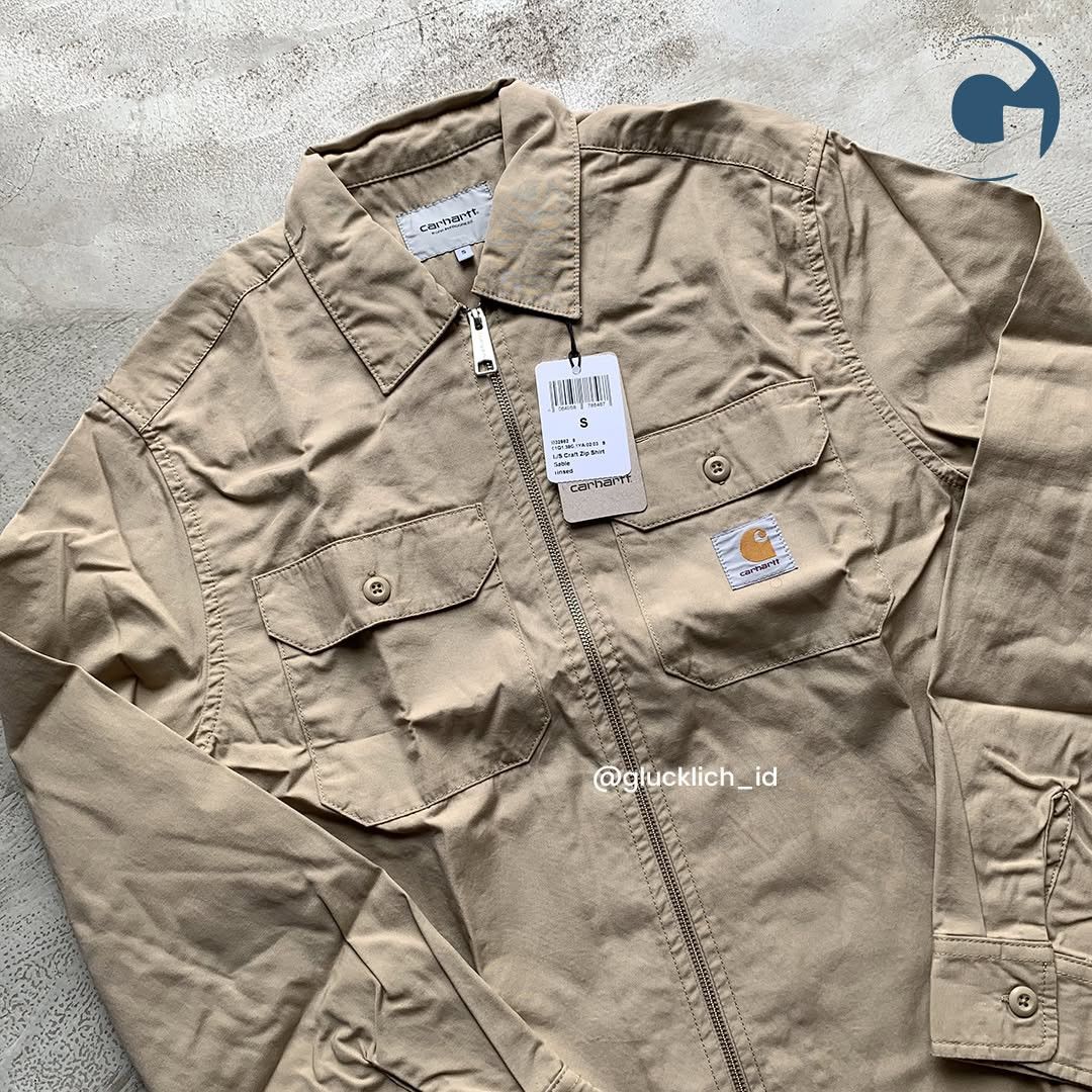 Carhartt Wip Carhartt WIP, L/S Craft Zip Sable Rinsed Size US S / EU 44-46 / 1 - 3 Thumbnail