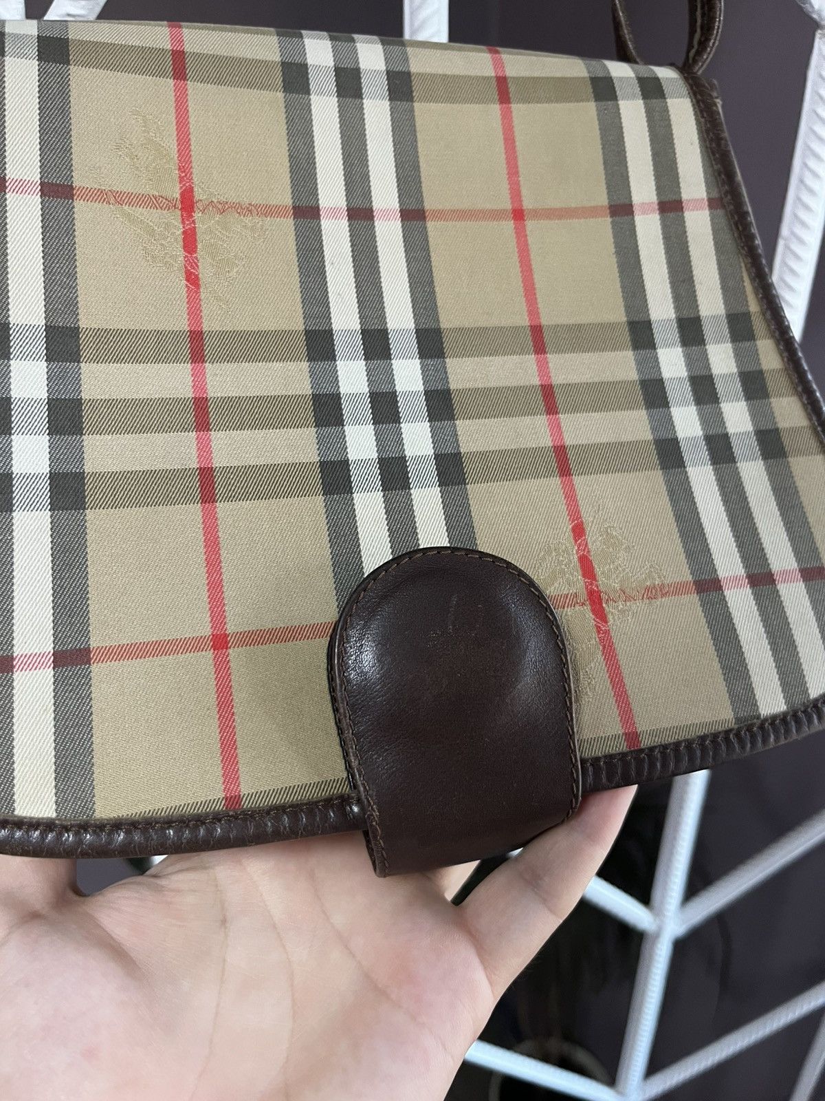Burberry Vintage Burberry Leather Bag Made in England Size ONE SIZE - 3 Thumbnail