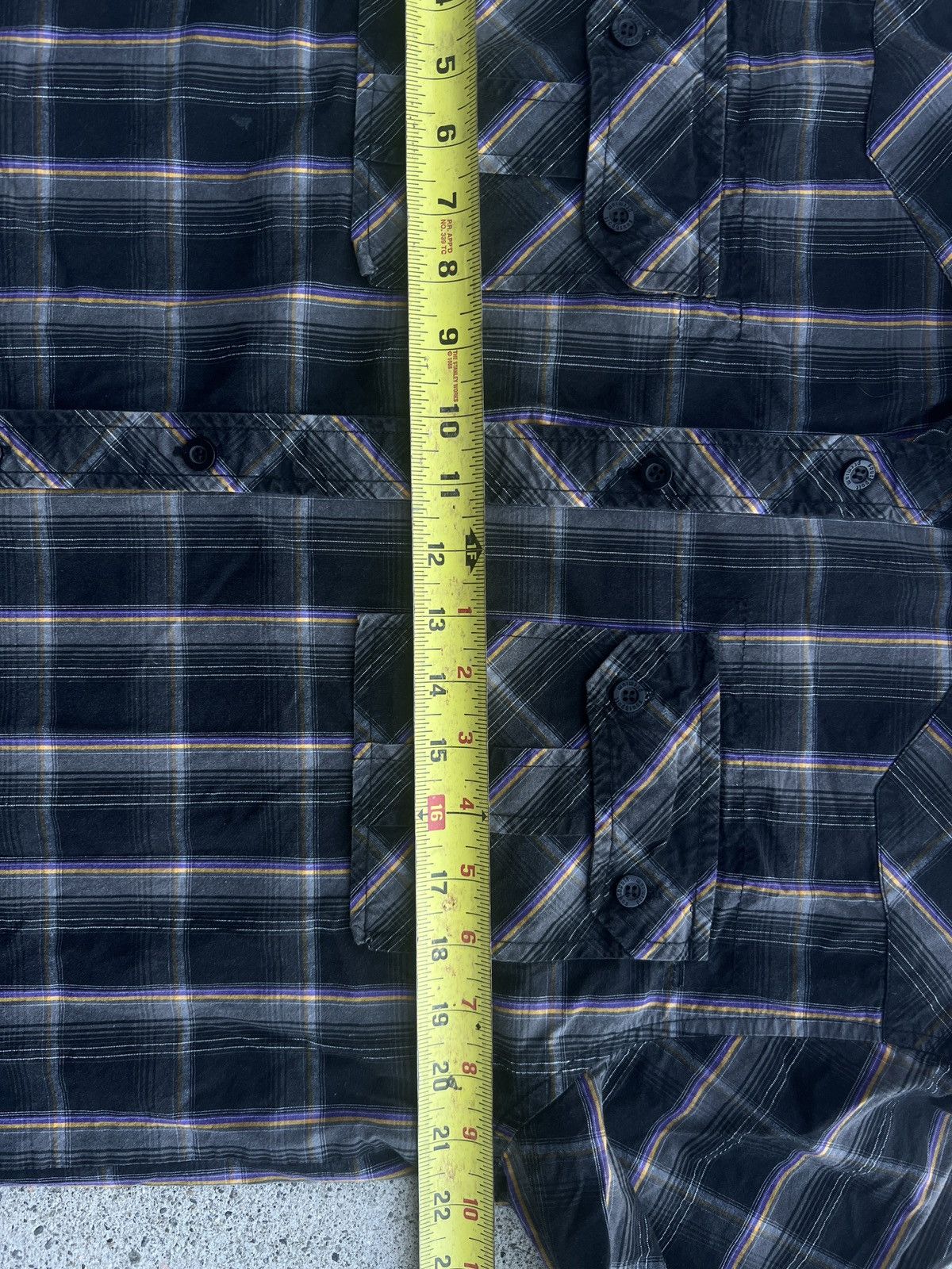 Affliction × Chemistry × Southpole Vintage Y2K Southpole Black/Purple/Yellow Plaid Flannel Sz L Size US L / EU 52-54 / 3 - 6 Thumbnail