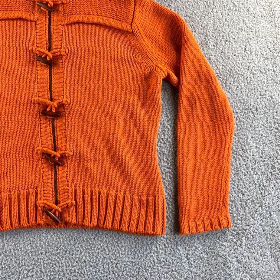 Eddie Bauer Eddie Bauer Jacket Womens Large Orange Wool Blend Hoodie Long Sleeve Full Zip Jacket Cardigan Bohemian Retro Size L / US 10 / IT 46 - 6 Thumbnail