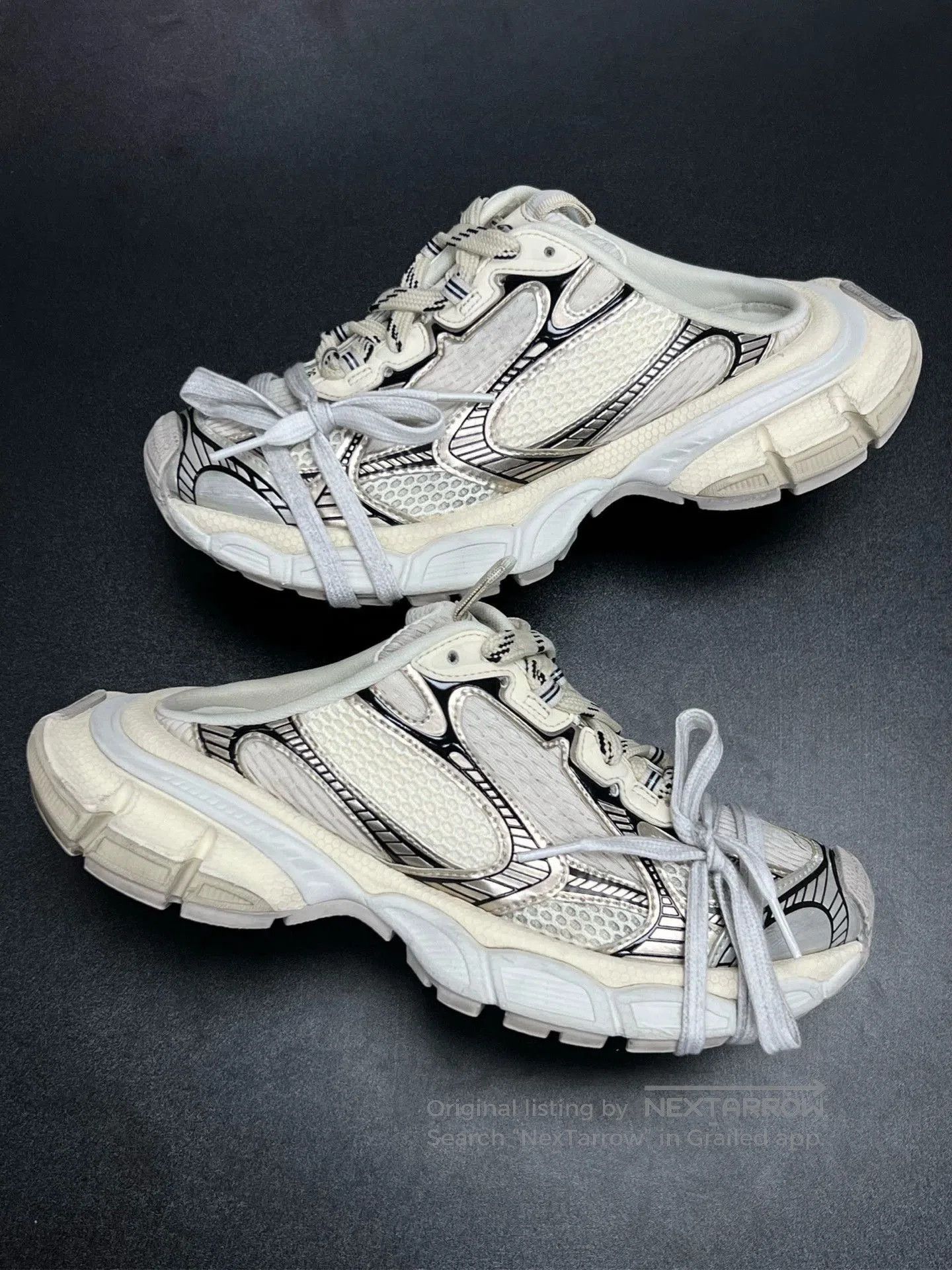 Balenciaga balenciaga 3xl half drag beige sneakers. Size US 5 / EU 37 - 5 Thumbnail