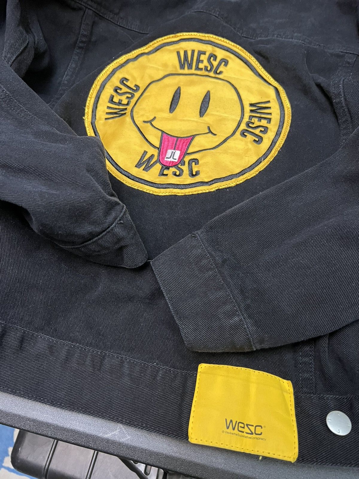 WeSC Wesc Black Denim Jacket Size L Size US L / EU 52-54 / 3 - 2 Thumbnail