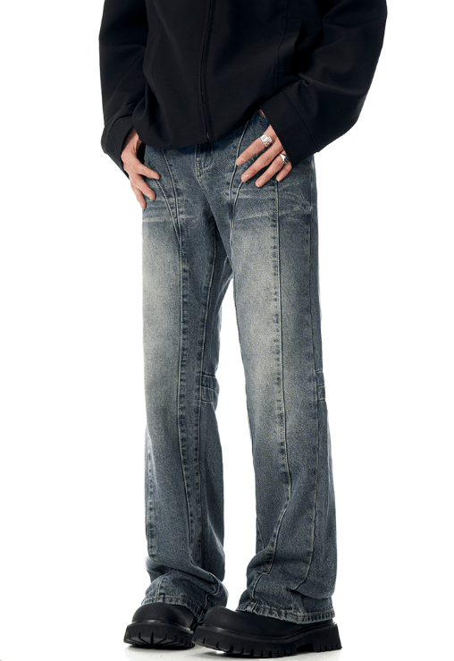 Japanese Brand American retro blue wide-leg cleanfit jeans Size US 32 / EU 48 - 4 Thumbnail
