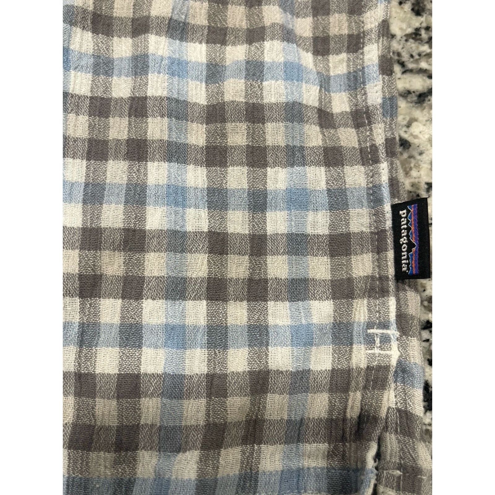 Patagonia Patagonia Shirt Mens M Blue Plaid Organic Cotton Button-Up Short Sleeve Button-Down Collar Size US M / EU 48-50 / 2 - 2 Thumbnail