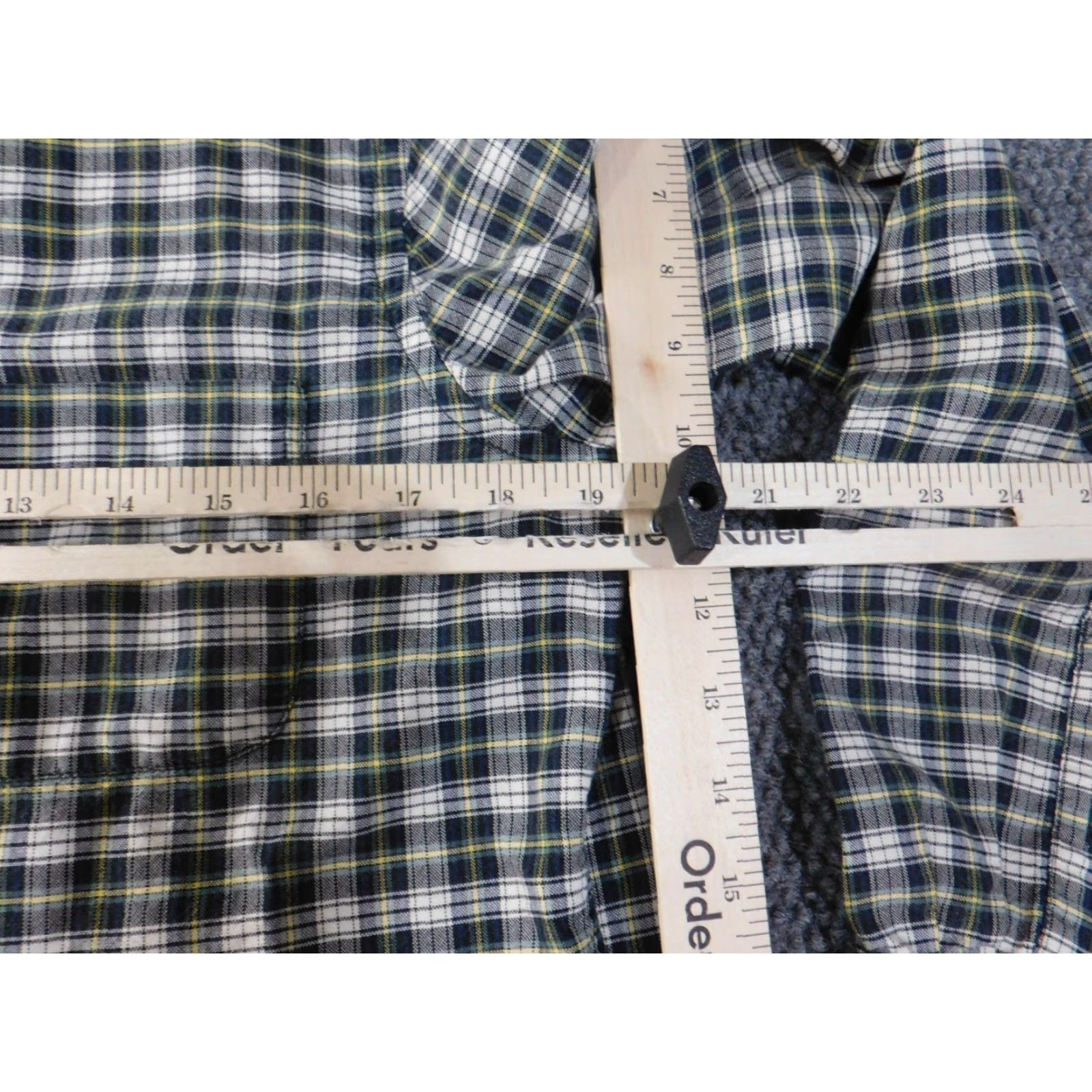 Ralph Lauren Denim & Supply Ralph Lauren Shirt Mens Small Green Plaid Button Up Retro Spirit Collection Button-Down Collar Knit Cotton Regular Short Sleeve? Size US S / EU 44-46 / 1 - 6 Thumbnail