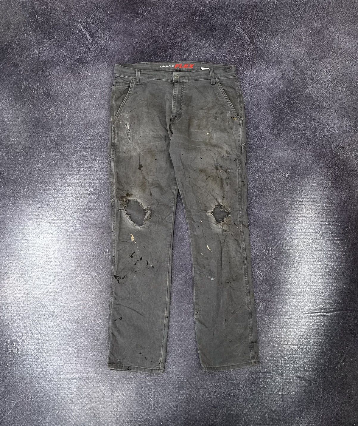 Dickies Vintage Dickies Faded Distressed Cargo Baggy Y2K Work Pants Size US 34 / EU 50 - 2 Thumbnail