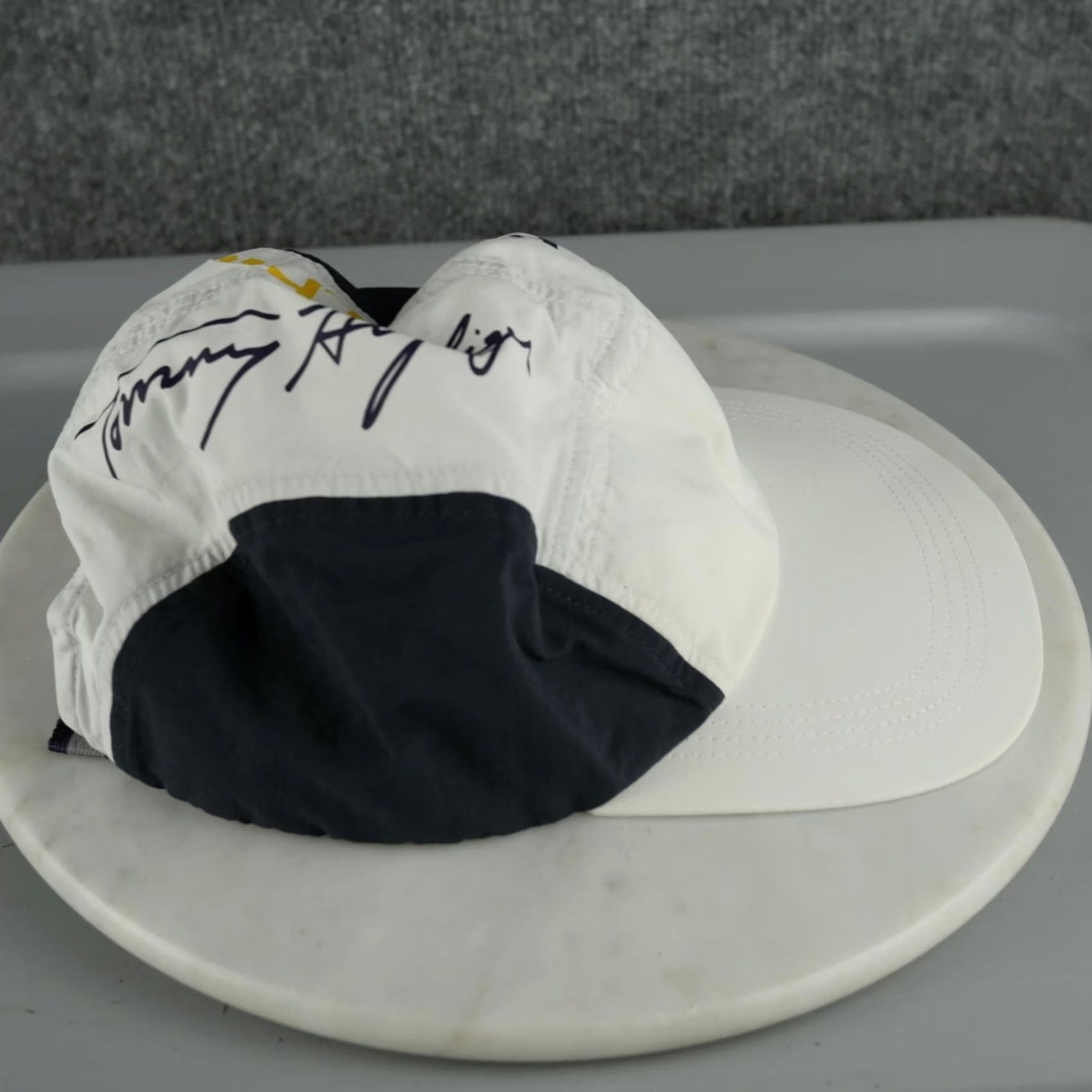 Tommy Hilfiger Kith Tommy Hilfiger Hat Cap Strap Back Mens One Size White Navy Colorblock Size ONE SIZE - 3 Thumbnail