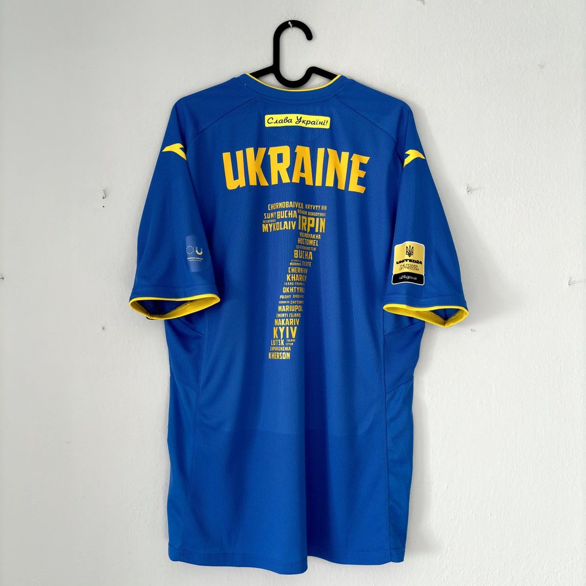 Joma 2020 2022 GAME ISSUE Ukraine National Dovbyk Soccer Jersey L Size US L / EU 52-54 / 3 - 10 Thumbnail