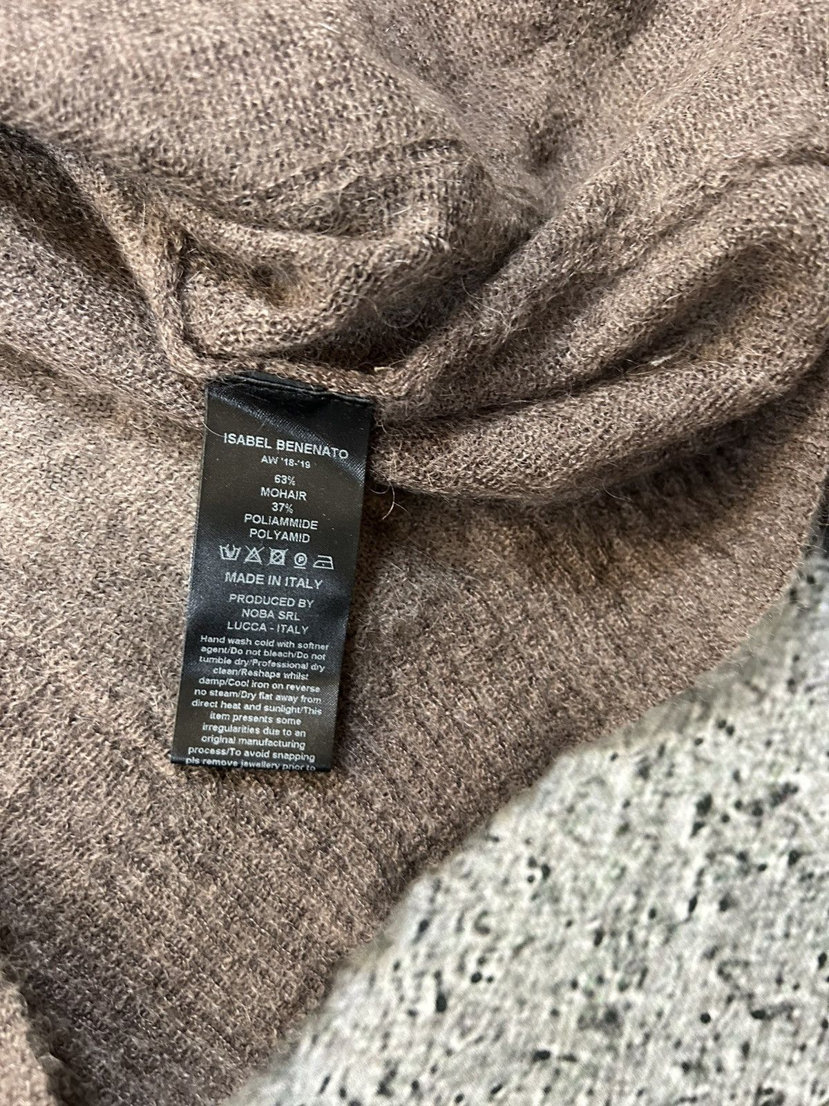 Isabel Benenato Isabel Benenato cardigan mohair brown button up sweater AW18 Size US L / EU 52-54 / 3 - 6 Thumbnail