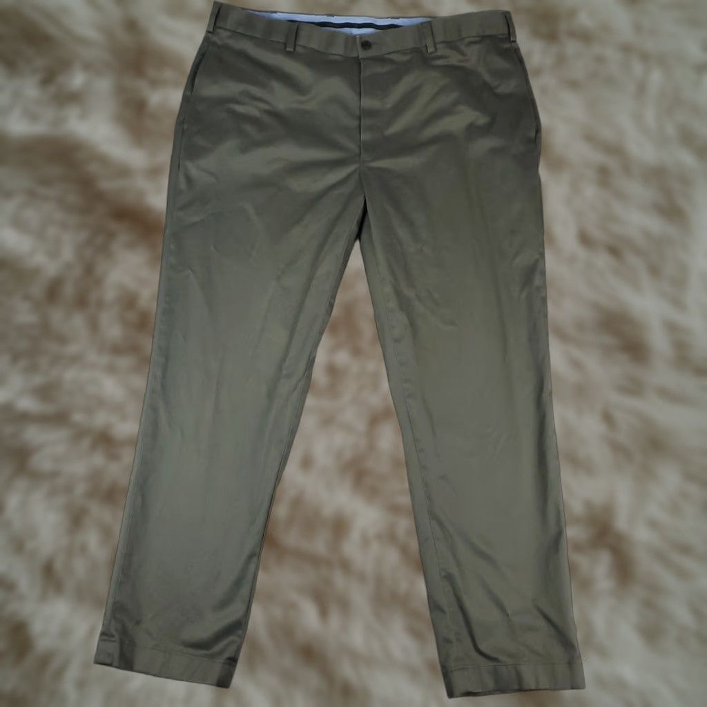 Brooks Brothers Brooks Brothers Pants Mens 42x32 Gray Chino Flat Front Straight 42 Regular Classic American Preppy Mens Size US 42 / EU 58 - 1 Thumbnail