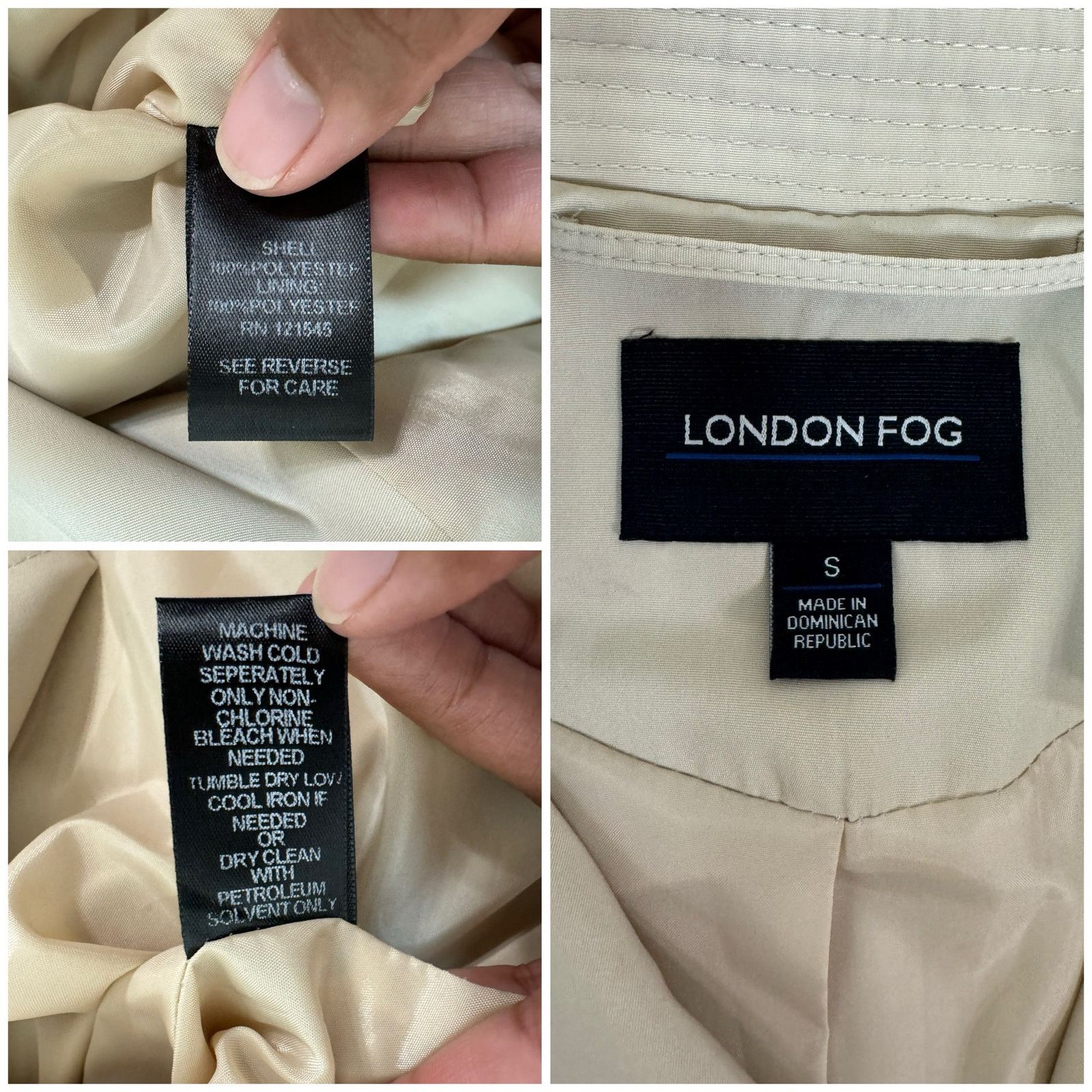 London Fog London Fog Women's Beige Trench Coat With Waist Belt Size S Size S / US 4 / IT 40 - 7 Thumbnail