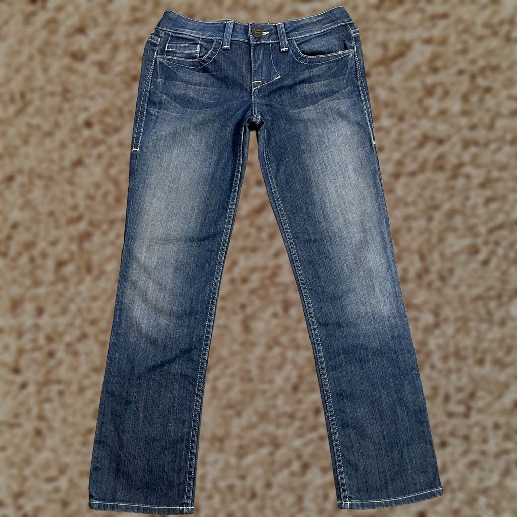 Vintage VINTAGE William Rast Jeans Womens 25 Blue Amie Ultra Skinny Capri Wash Ladies Jeans Size 42" / US 20 - 1 Thumbnail
