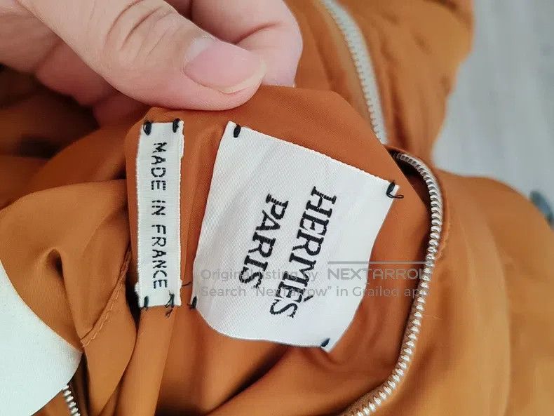 Hermes Hermes Orange down vest with inner lining Size XXS / US 00 / IT 34 - 8 Thumbnail