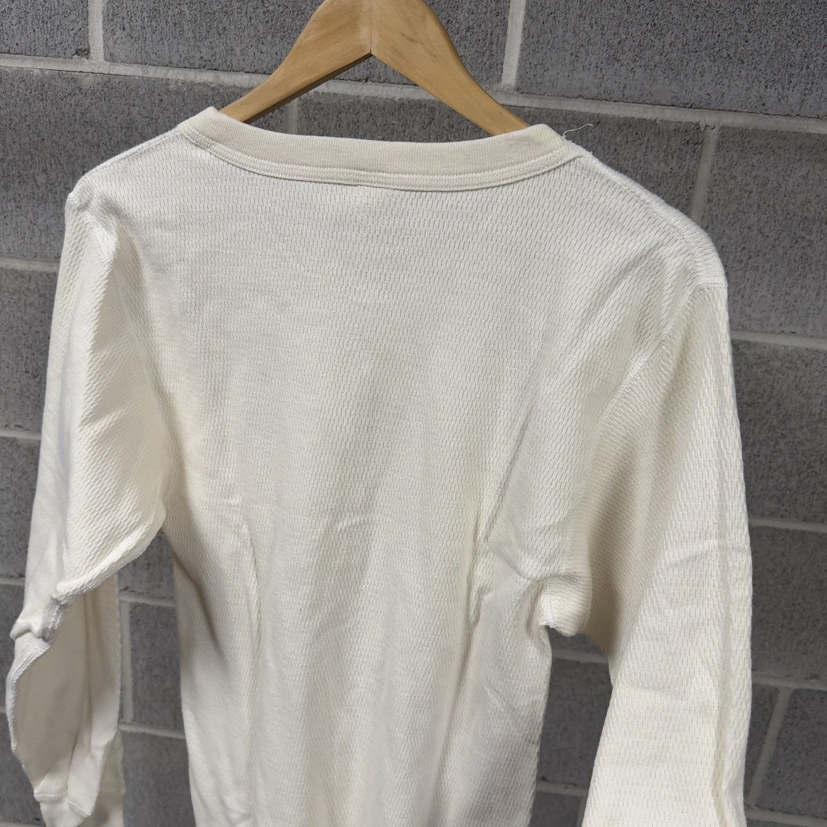 Vintage Cream White Thermal Shirt ERD Grunge Chrome Tall Size US L / EU 52-54 / 3 - 6 Thumbnail