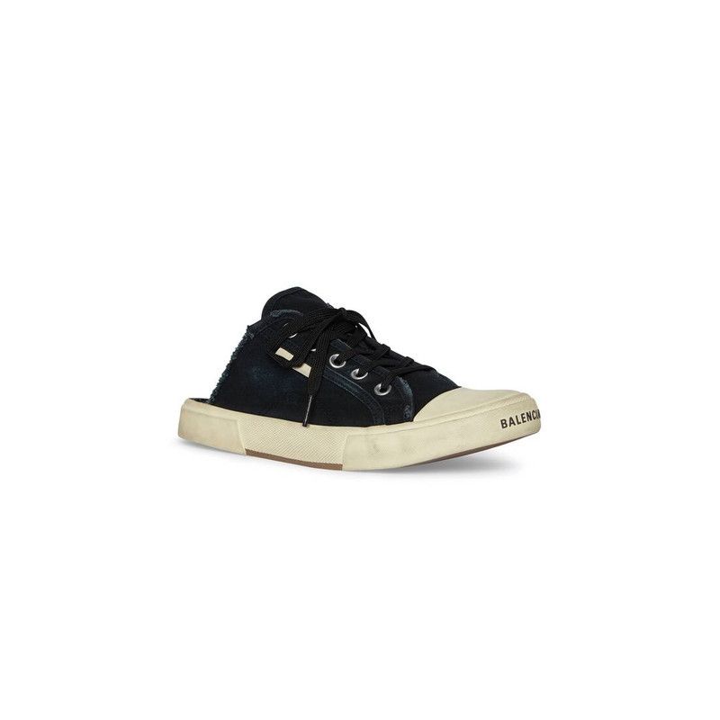 Balenciaga o1bcso1str0426 Paris Mules in Black Size US 10 / IT 40 - 2 Thumbnail