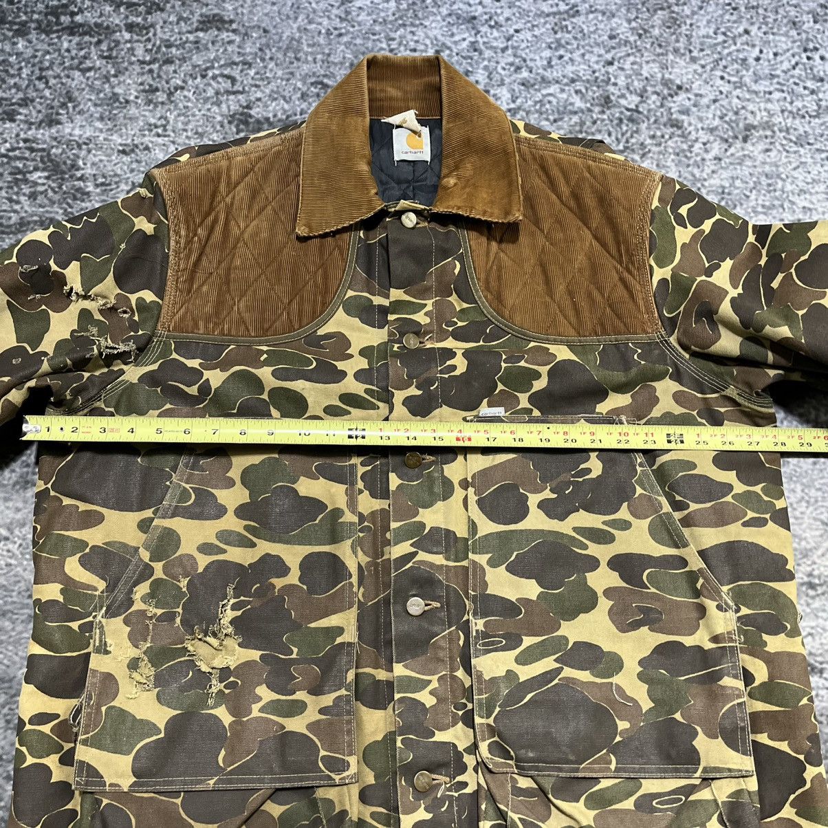 Carhartt VINTAGE 80s CARHARTT DUCK CAMO CORDUROY CANVAS JACKET XL Size US XL / EU 56 / 4 - 15 Thumbnail