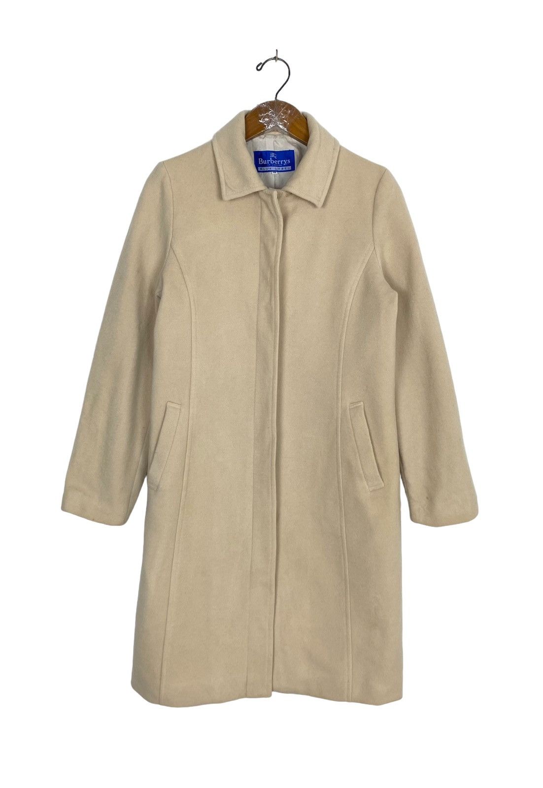 Burberry Rare‼️ Vintage Burberrys Blue Label Wool Trench Coat Size S / US 4 / IT 40 - 1 Thumbnail