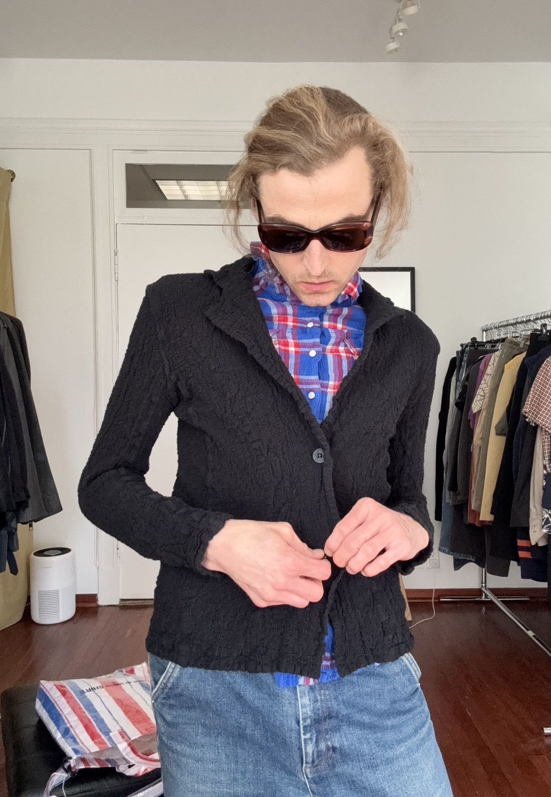 Issey Miyake ME Issey Miyake Cauliflower Lightweight Jacket Size US S / EU 44-46 / 1 - 13 Thumbnail