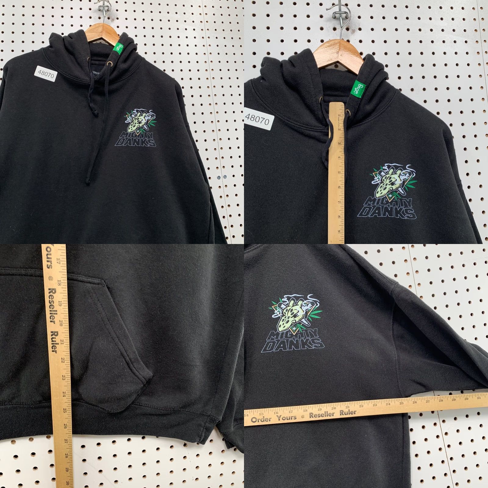 Vintage VINTAGE LRG Hoodie Sweatshirt Mens XL Mighty Dank Joint Cannabis Graphic Y2K Size US XL / EU 56 / 4 - 8 Thumbnail