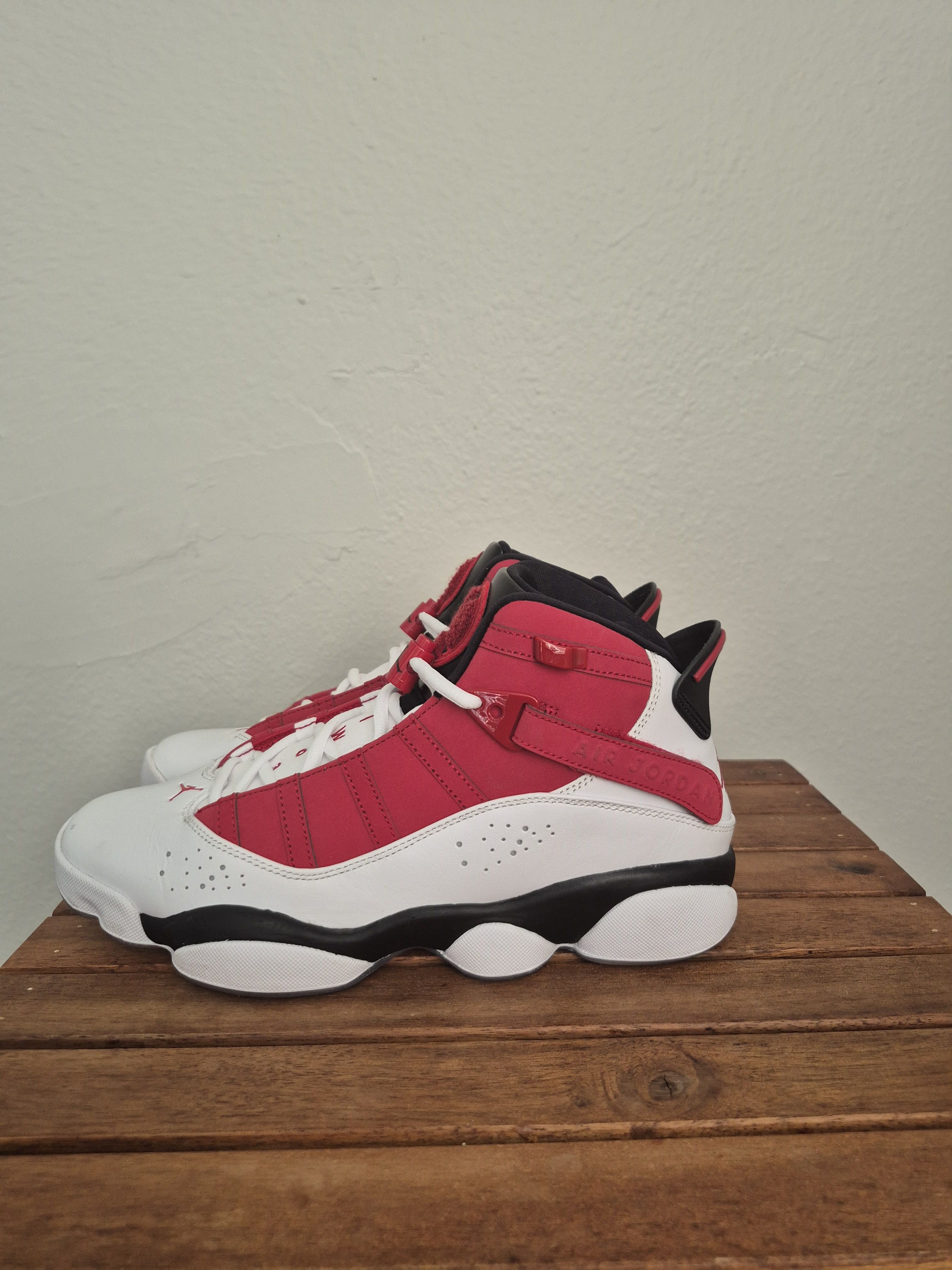 Nike Jordan 6 Rings White Carmine Size US 9.5 / EU 42-43 - 2 Thumbnail