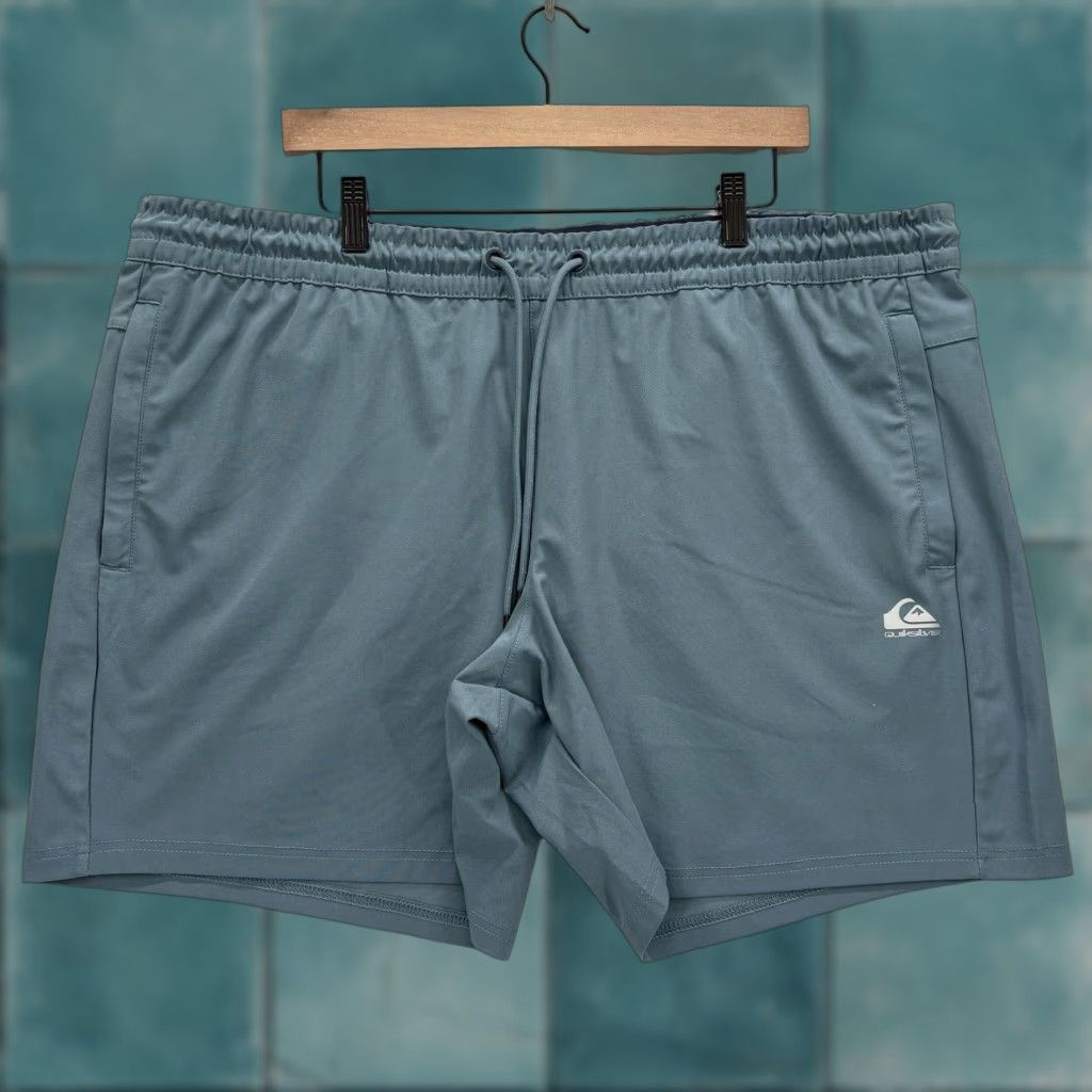 Quiksilver Quiksilver Track Shorts Mens 2XL Blue 7" Inseam Stretch Moisture Wicking Travel Shirt Size US 39 - 1 Thumbnail
