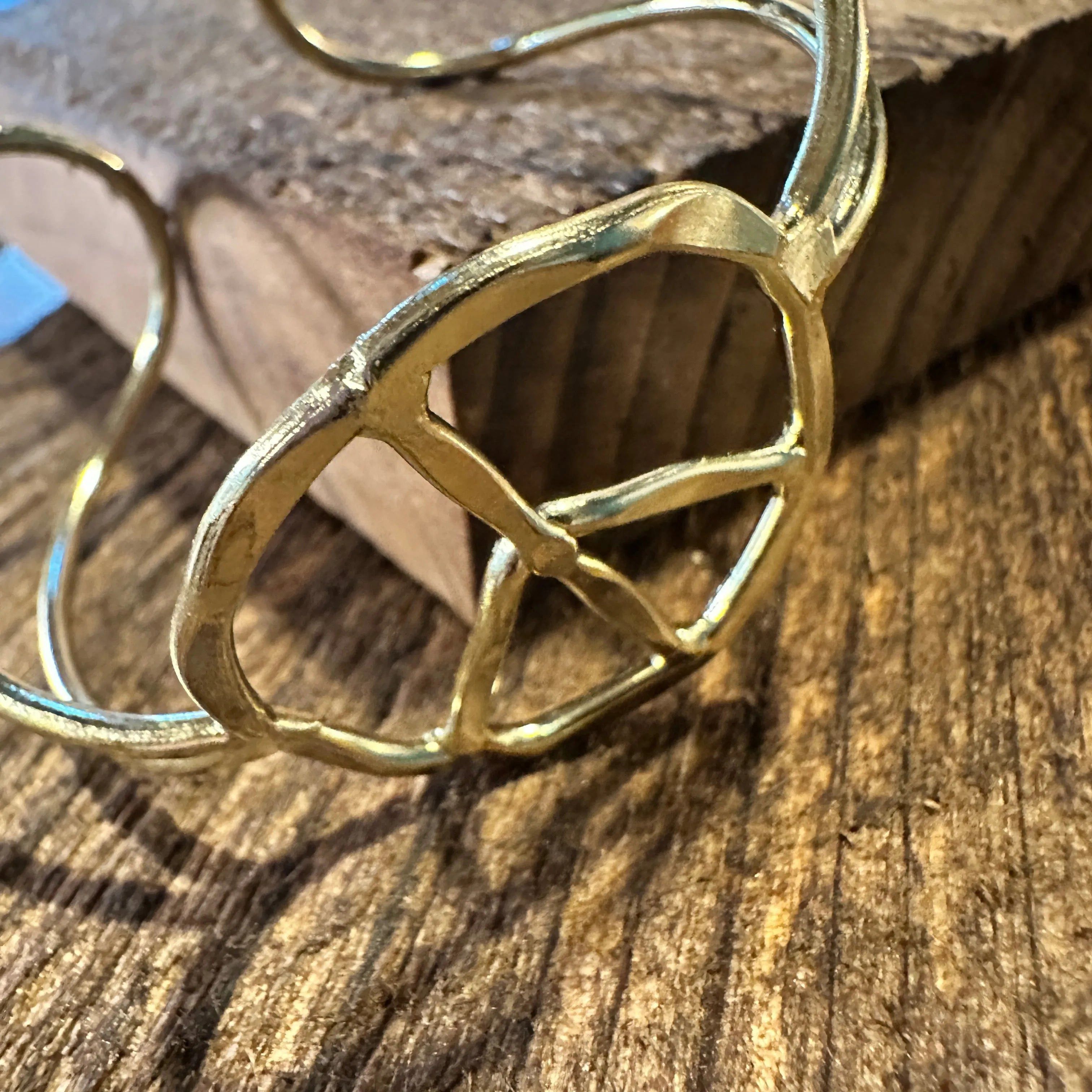 Other Handmade Artesian Hippie Wide Cuff Bracelet Bangle, Silver P Size ONE SIZE - 9 Thumbnail