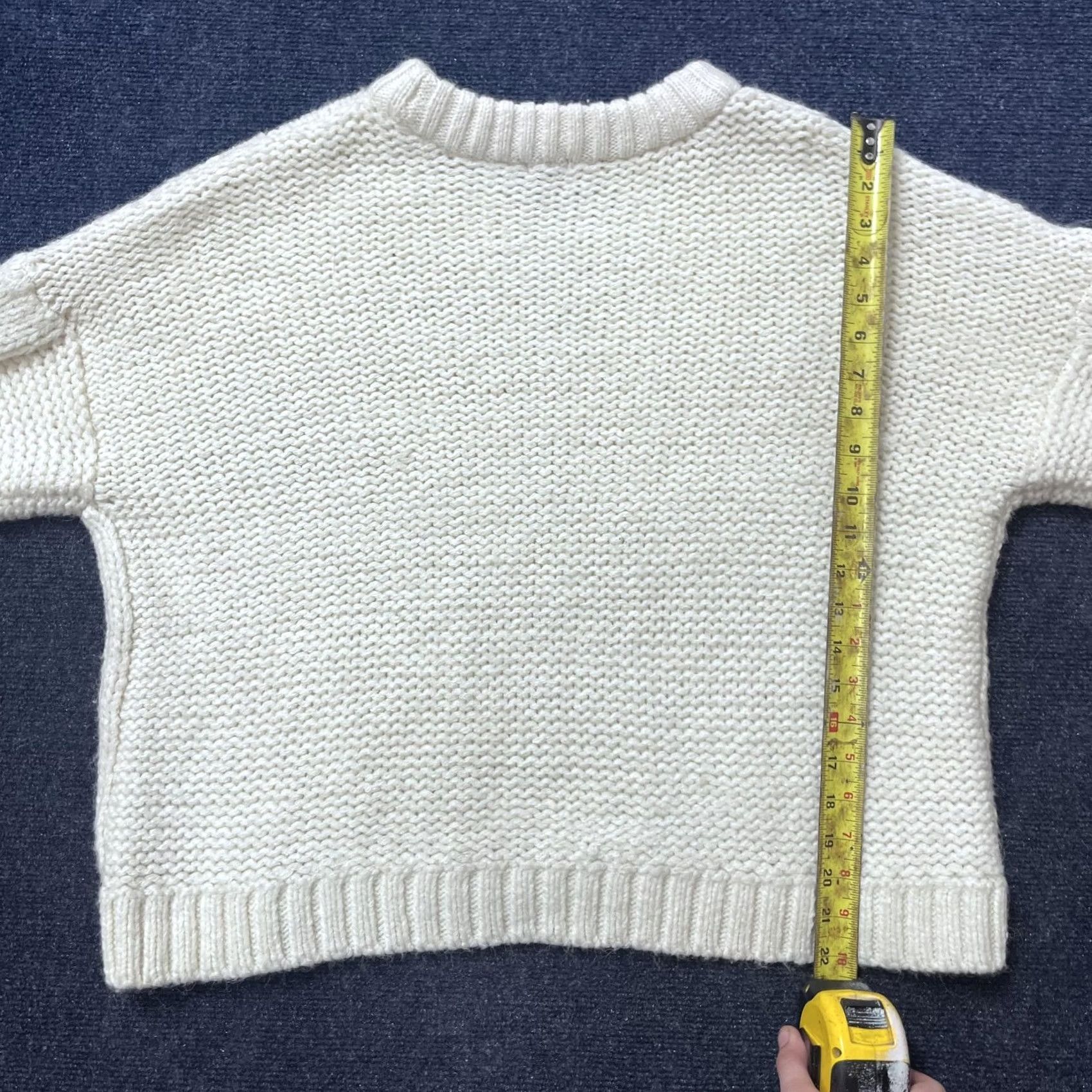 Vintage Aerie Sweater Womens Small Ivory Cable Knit Crewneck Pullover Size S / US 4 / IT 40 - 4 Thumbnail