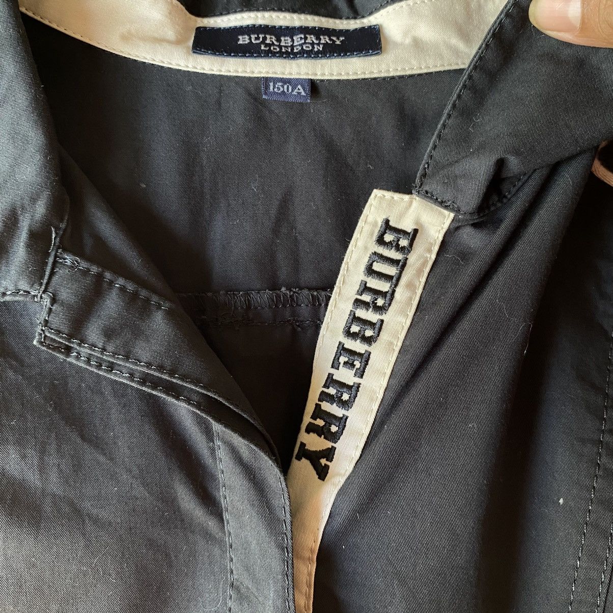 Burberry BURBERRY Black Short-Sleeve Shirt Dress Size S / US 4 / IT 40 - 10 Thumbnail