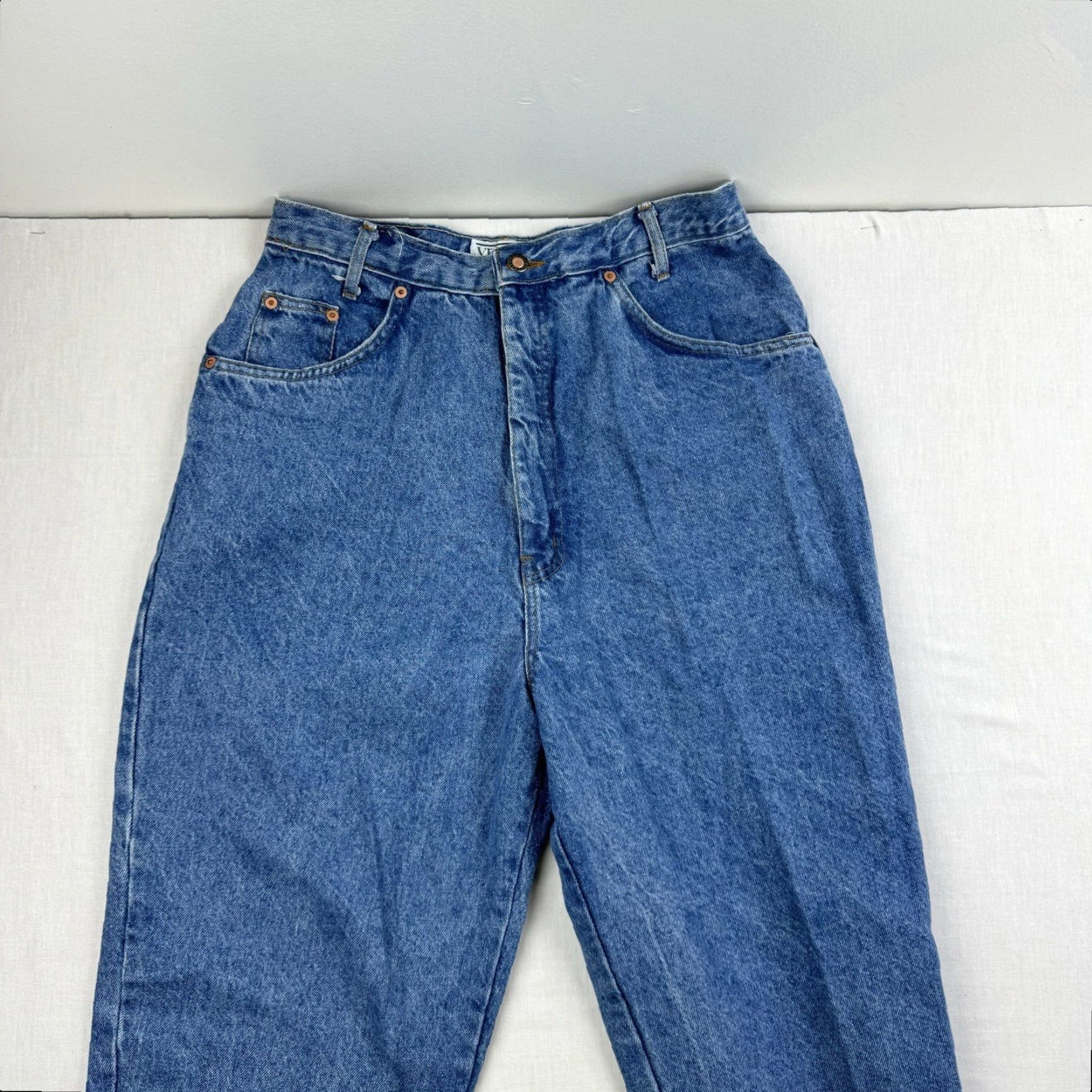 Vintage VINTAGE Venezia Jeans Womens 18 Blue High Waist Mom Jeans 90s NWT USA Made Size 40" / US 18 - 2 Thumbnail