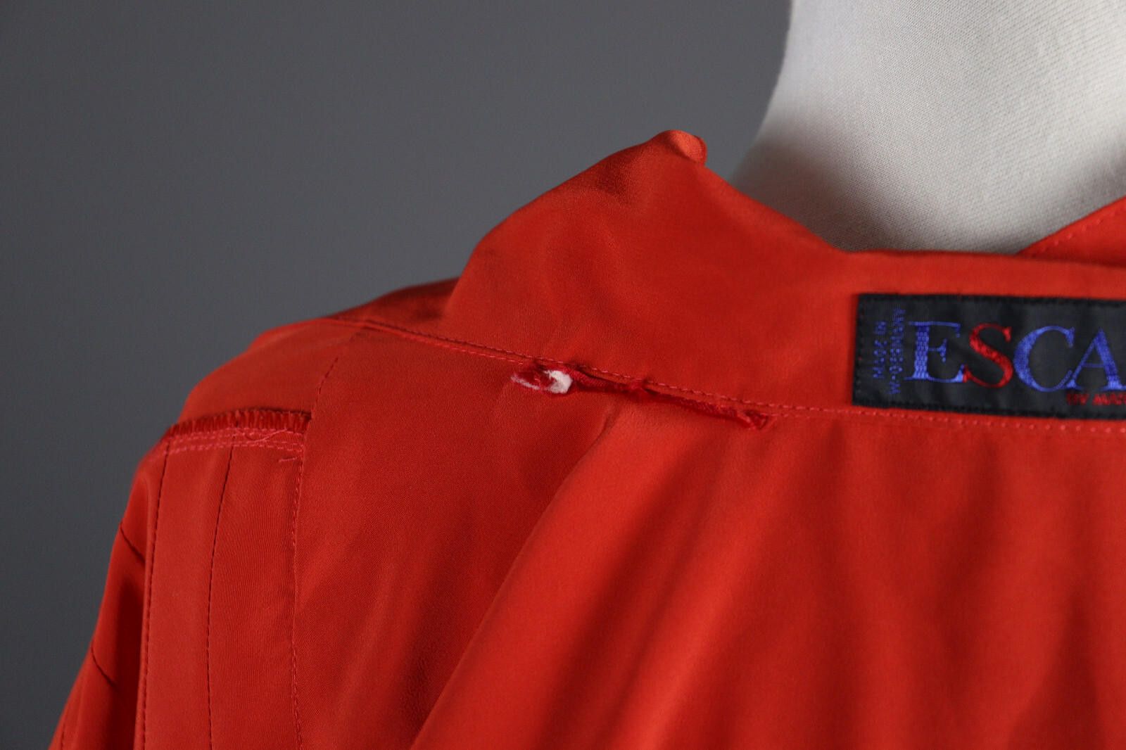 Escada Escada Vintage Red Designer Party Shirt Size L Size L / US 10 / IT 46 - 10 Thumbnail