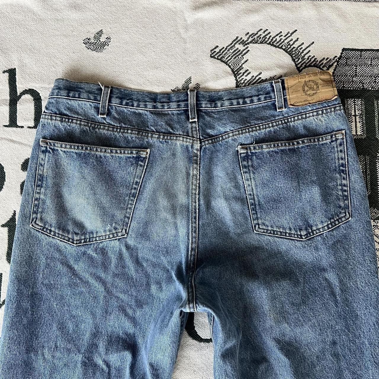 Japanese Brand × Vintage Vintage Y2K Super Baggy Grunge Medium wash Denim Jeans! Size US 40 / EU 56 - 6 Thumbnail