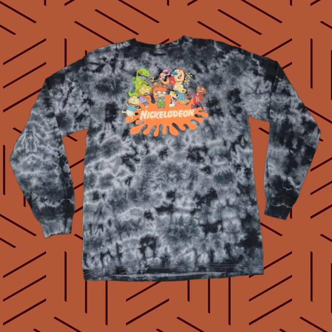 Nickelodeon NICKELODEON RUGRATS TIE DYE LONG SLEEVE SHIRT M WHITE BLACK GREY 90s CARTOON UNISEX Size US M / EU 48-50 / 2 - 1 Thumbnail